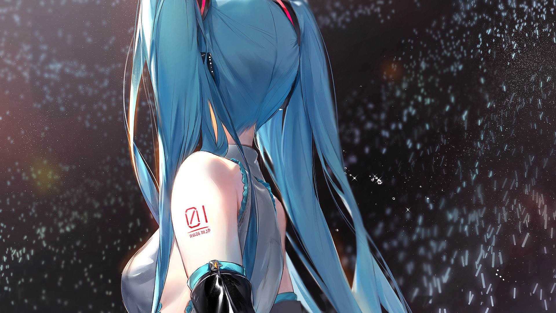 Hatsune Miku from Vocaloid HD Wallpaper