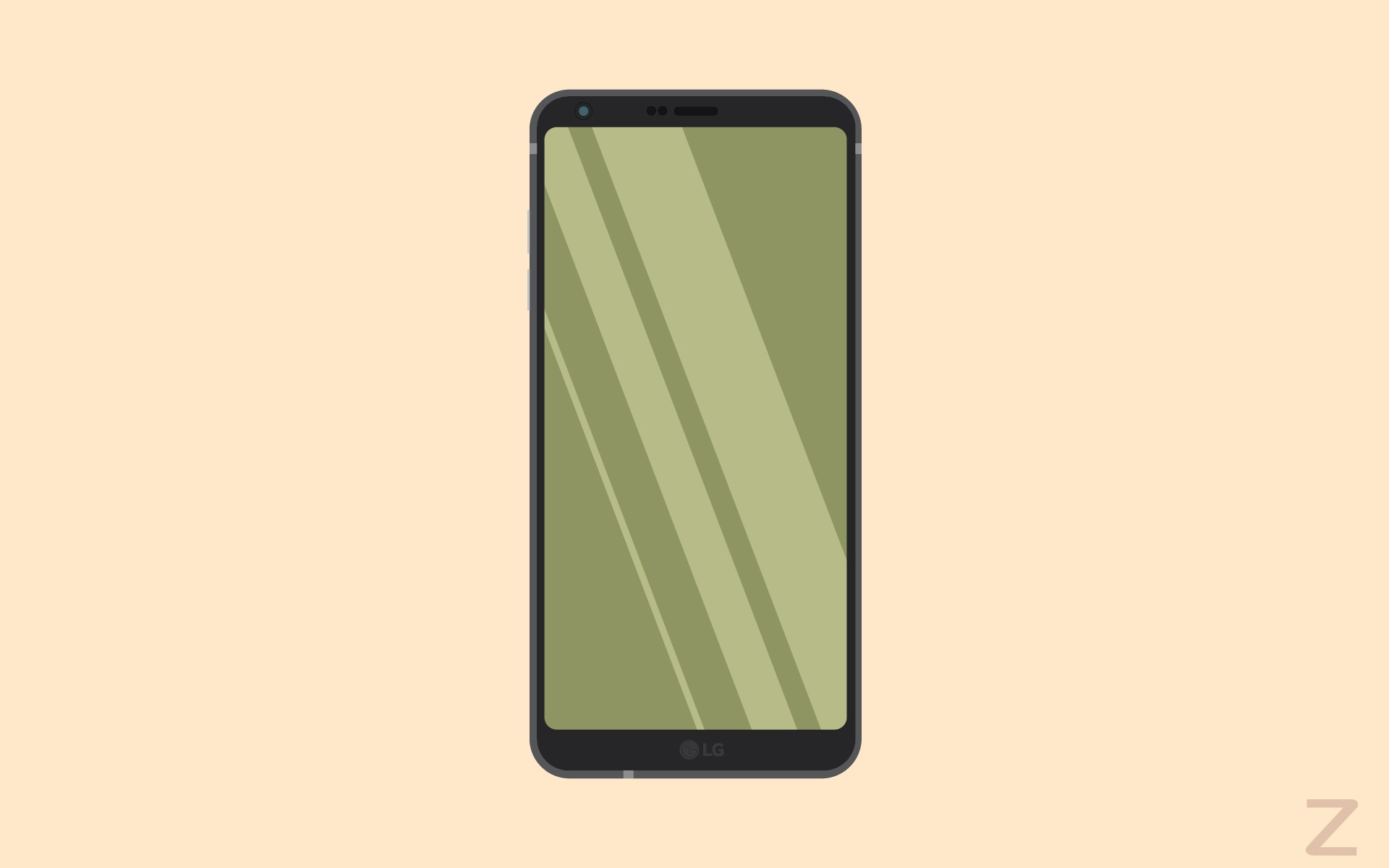 LG G6 smartphone illustration HD Wallpaper
