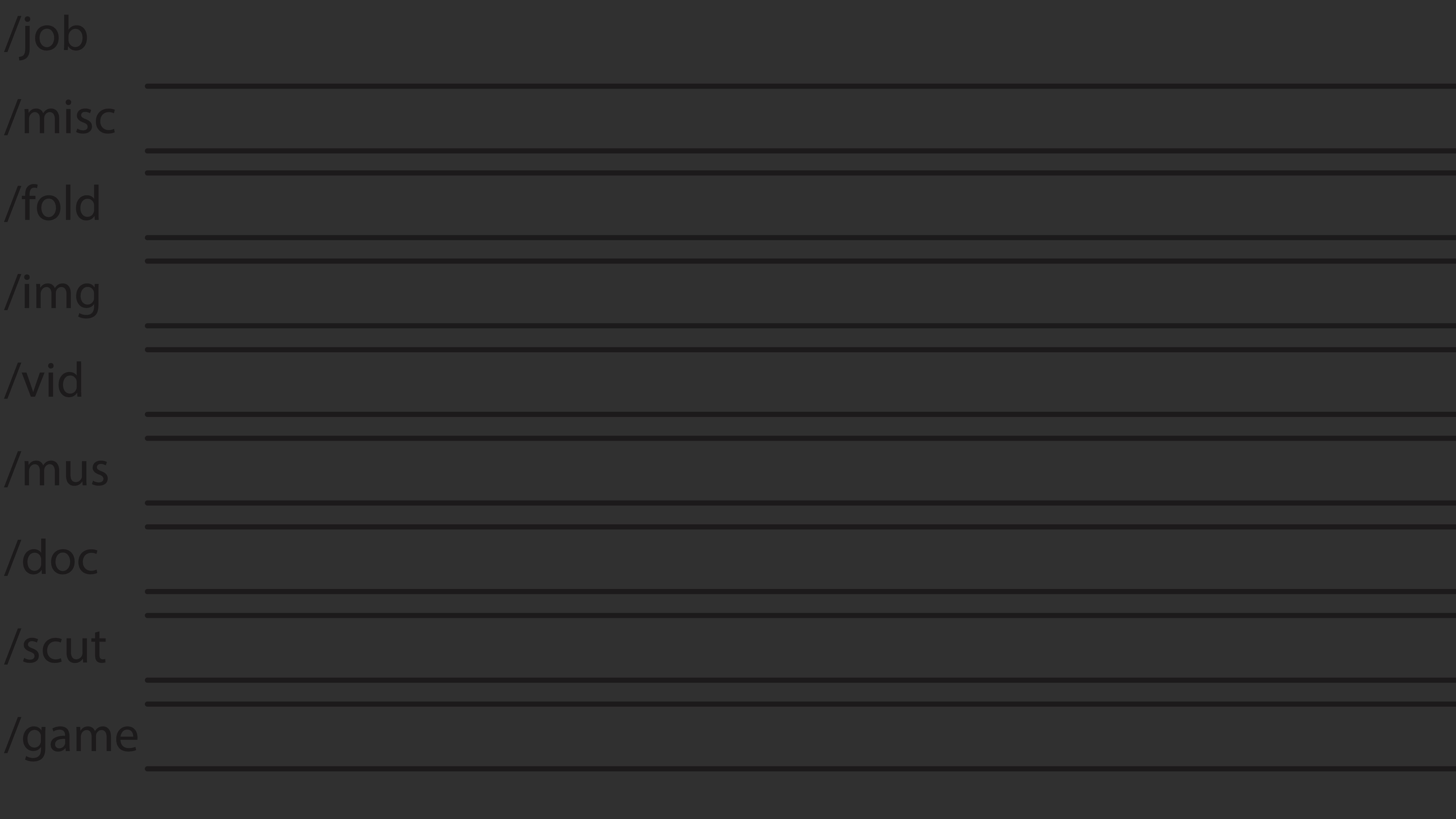 Organized minimalism gray directory list HD Wallpaper