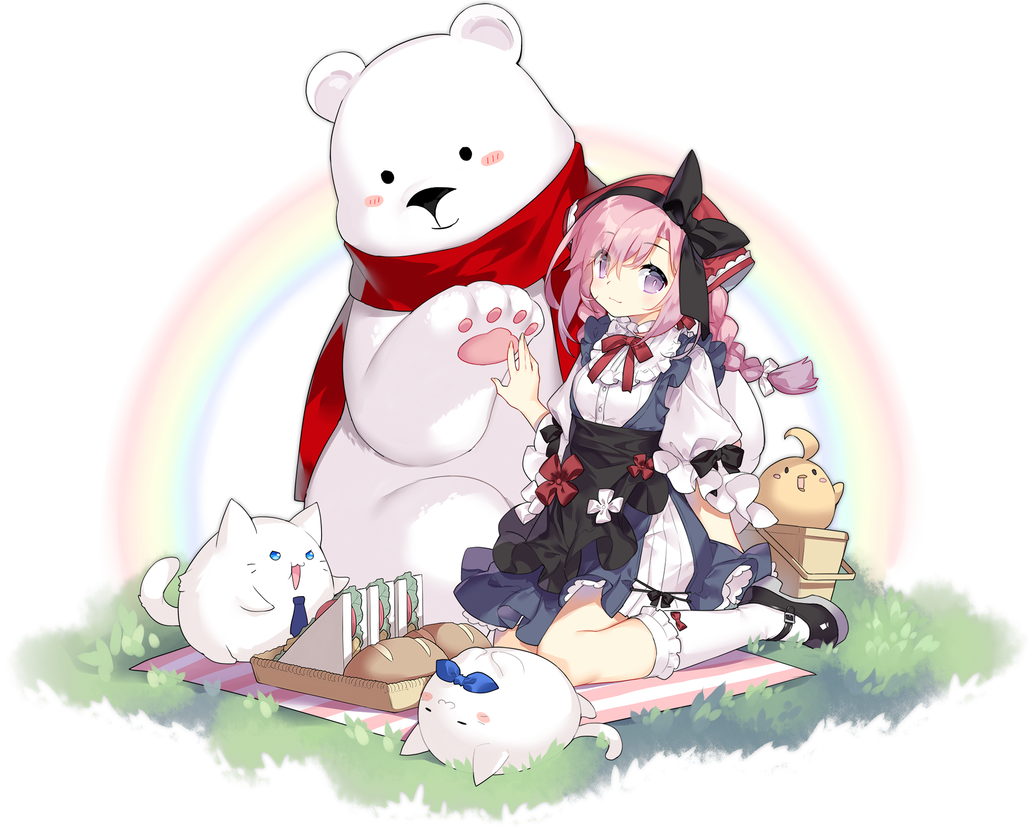 Azur Lane Saratoga and friends having a picnic HD Wallpaper