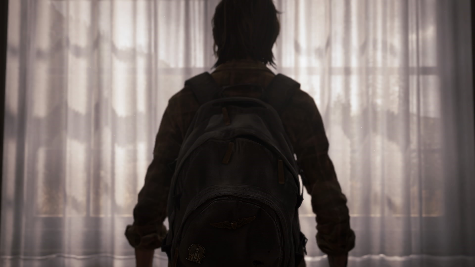 Ellie from The Last of Us with a backpack HD Wallpaper