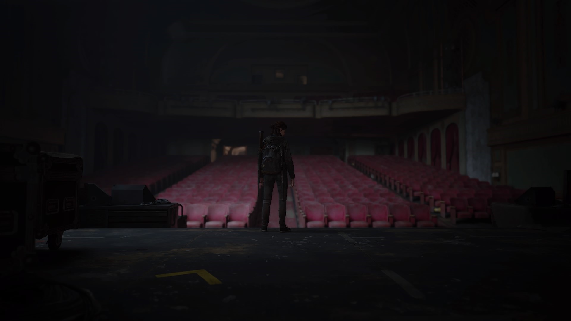 Ellie from The Last of Us 2 in a theater HD Wallpaper