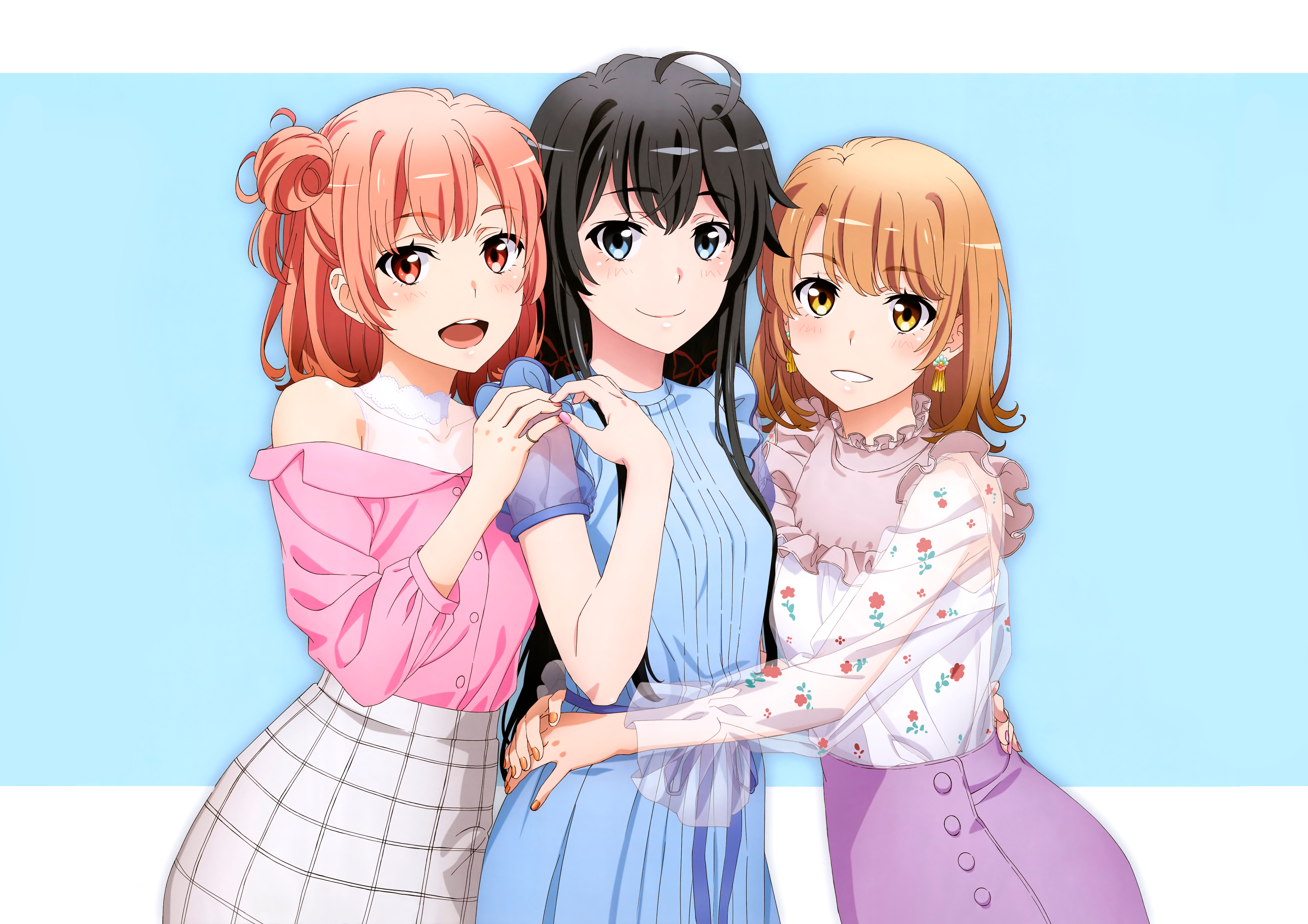 4K anime girls from Yahari Ore no Seishun Love Comedy wa Machigatteiru HD Wallpaper
