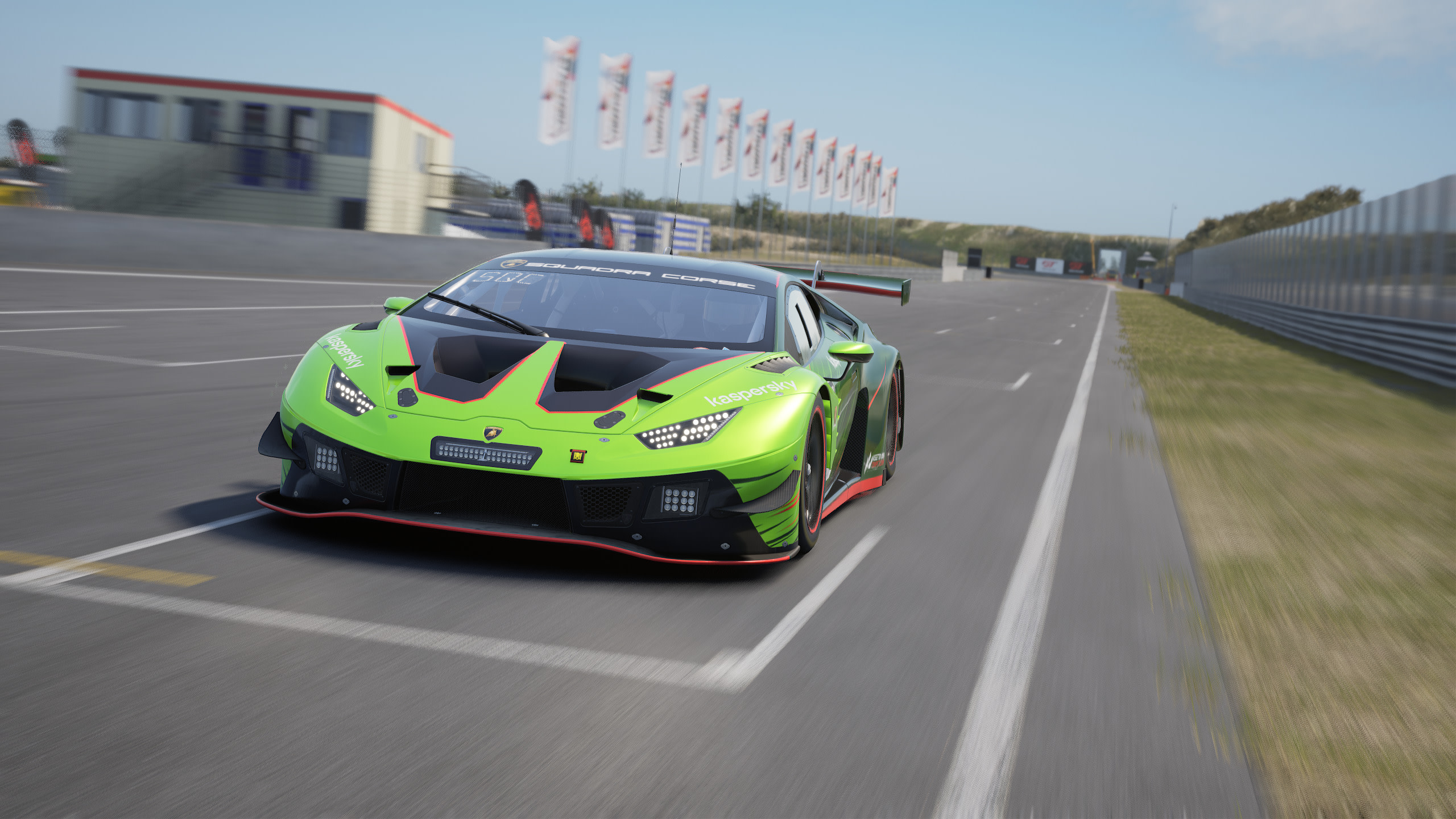 Lamborghini Huracan GT3 EVO on Assetto Corsa Competizione track HD Wallpaper