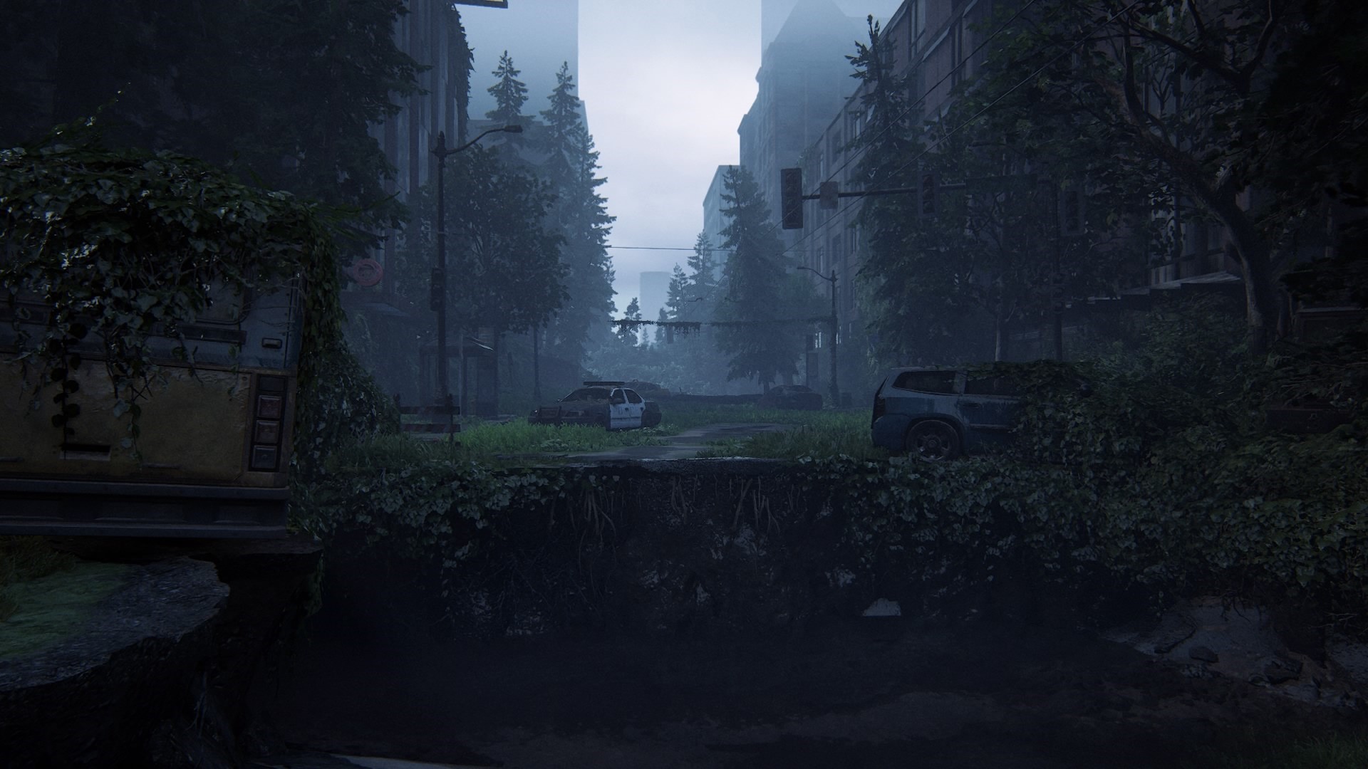 The Last of Us Part II abandoned city street HD Wallpaper