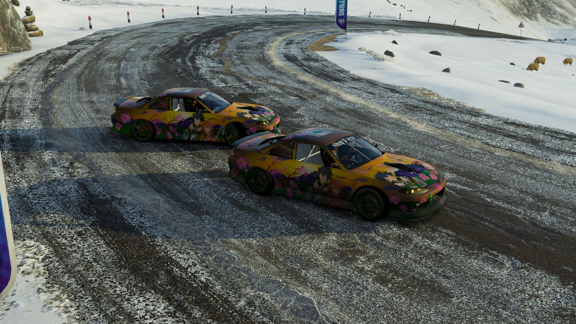 Two cars from Shield Hero in Forza Horizon 4 HD Wallpaper