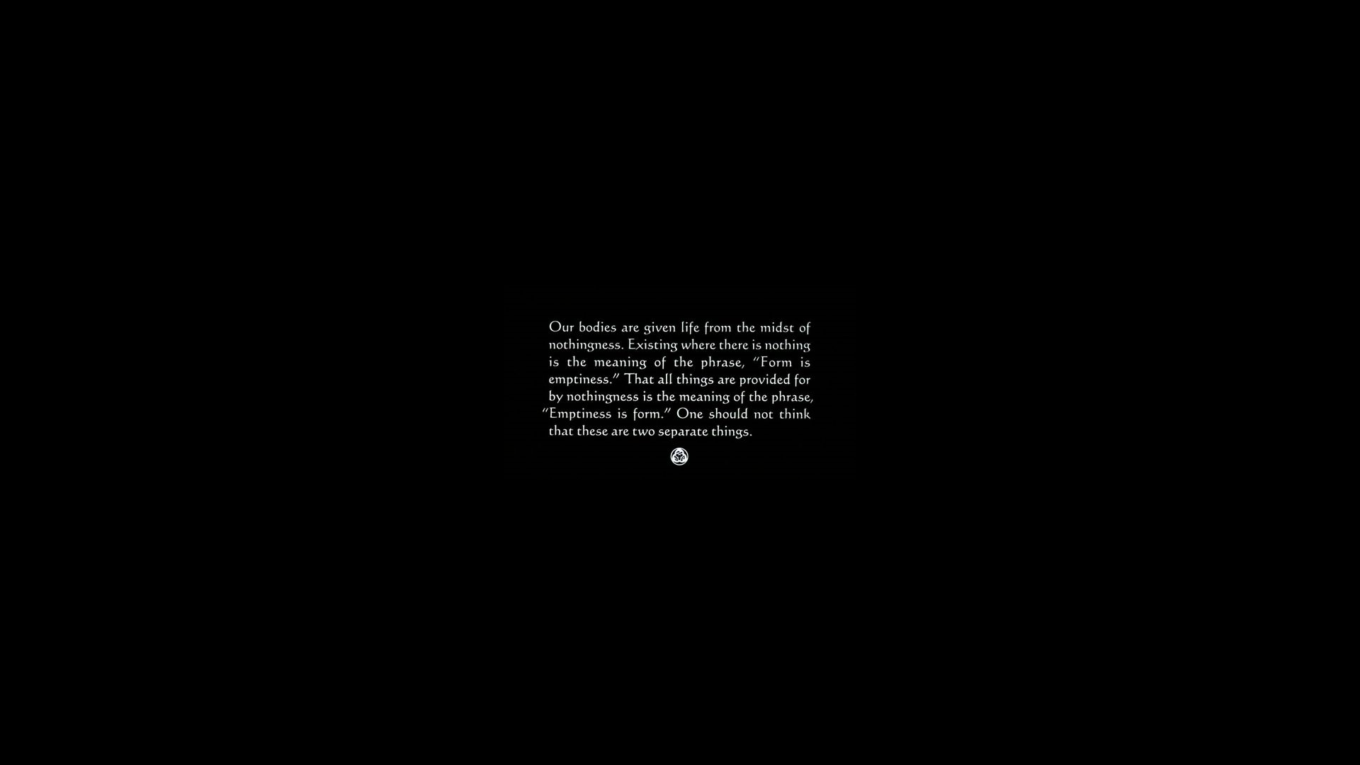 Quote from Hagakure on a dark background HD Wallpaper