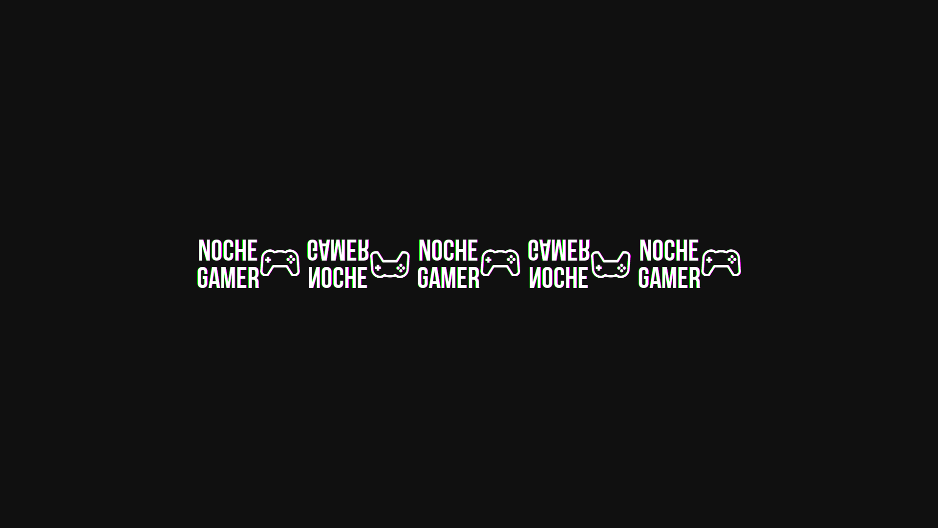 Noche Gamer logo with controllers HD Wallpaper