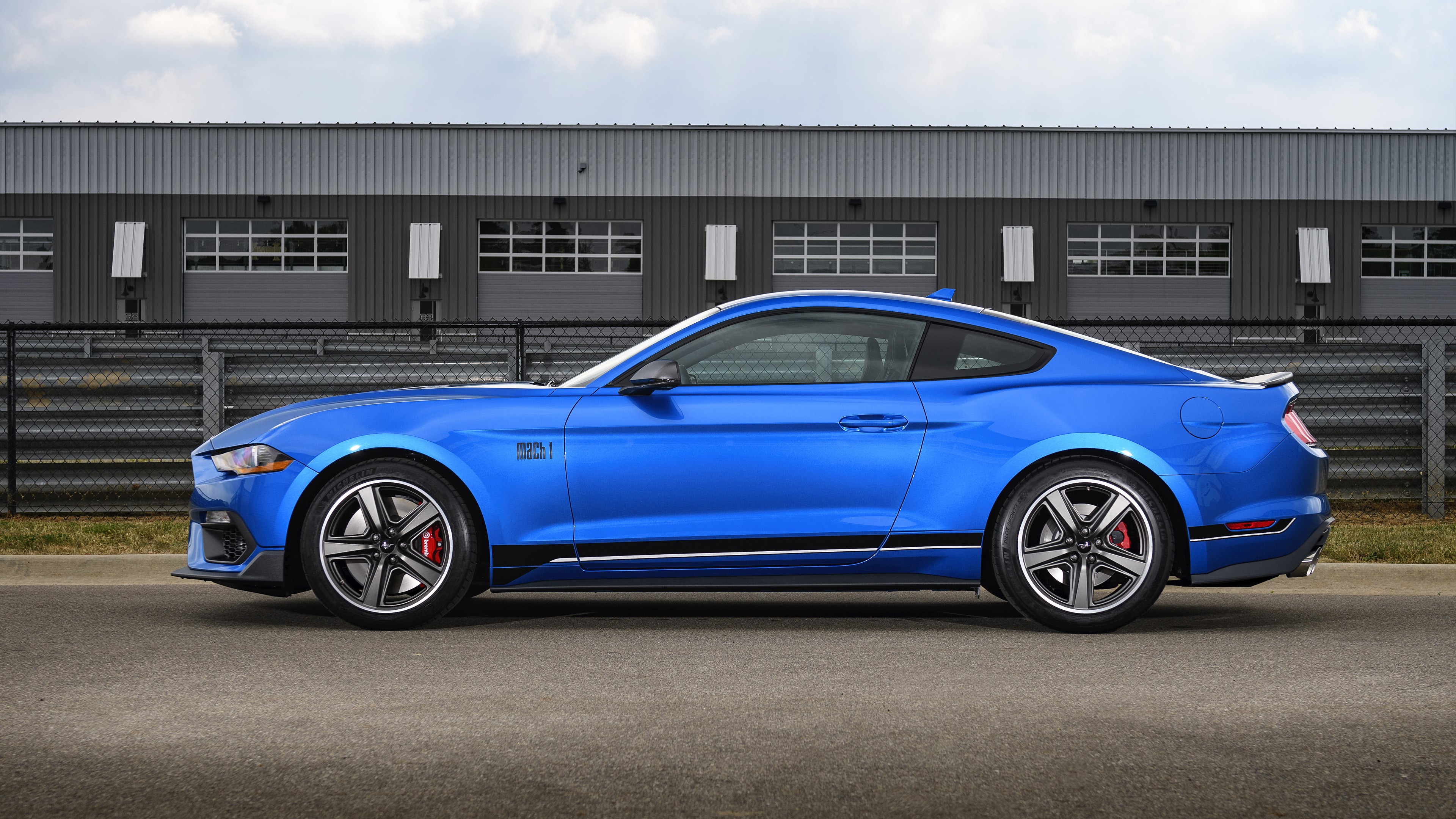 Blue Ford Mustang Mach 1 car HD Wallpaper