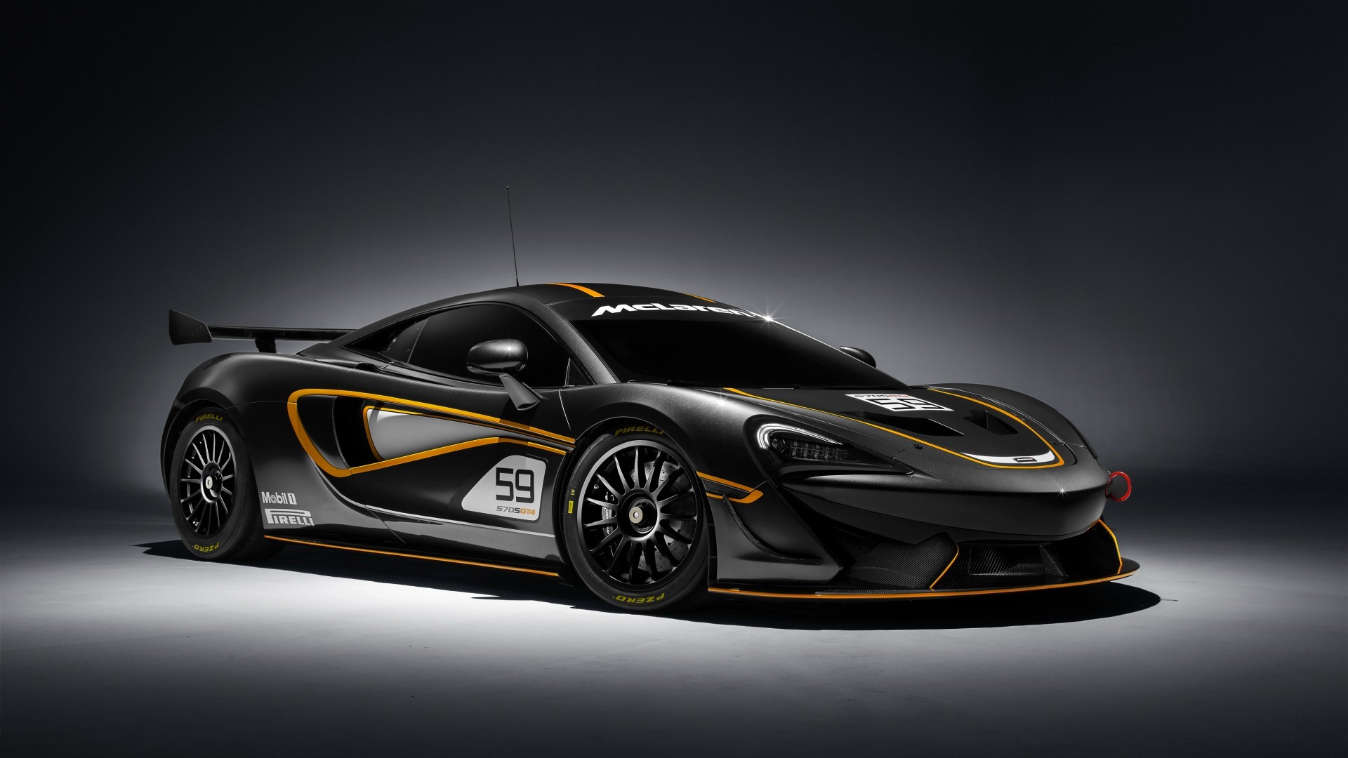 McLaren 570S GT4 race car HD Wallpaper