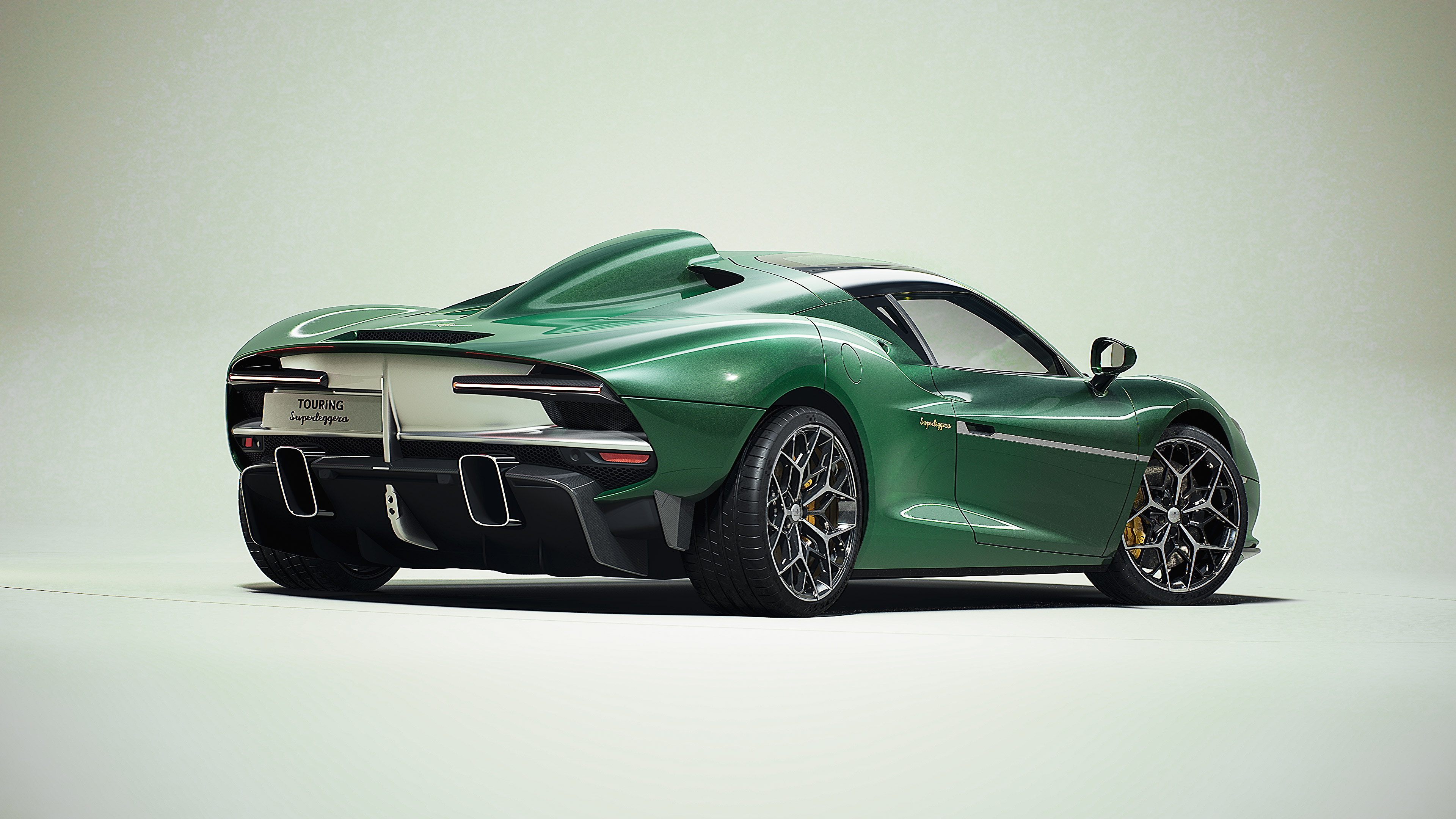 Touring Arese RH95 4K Green Supercar HD Wallpaper