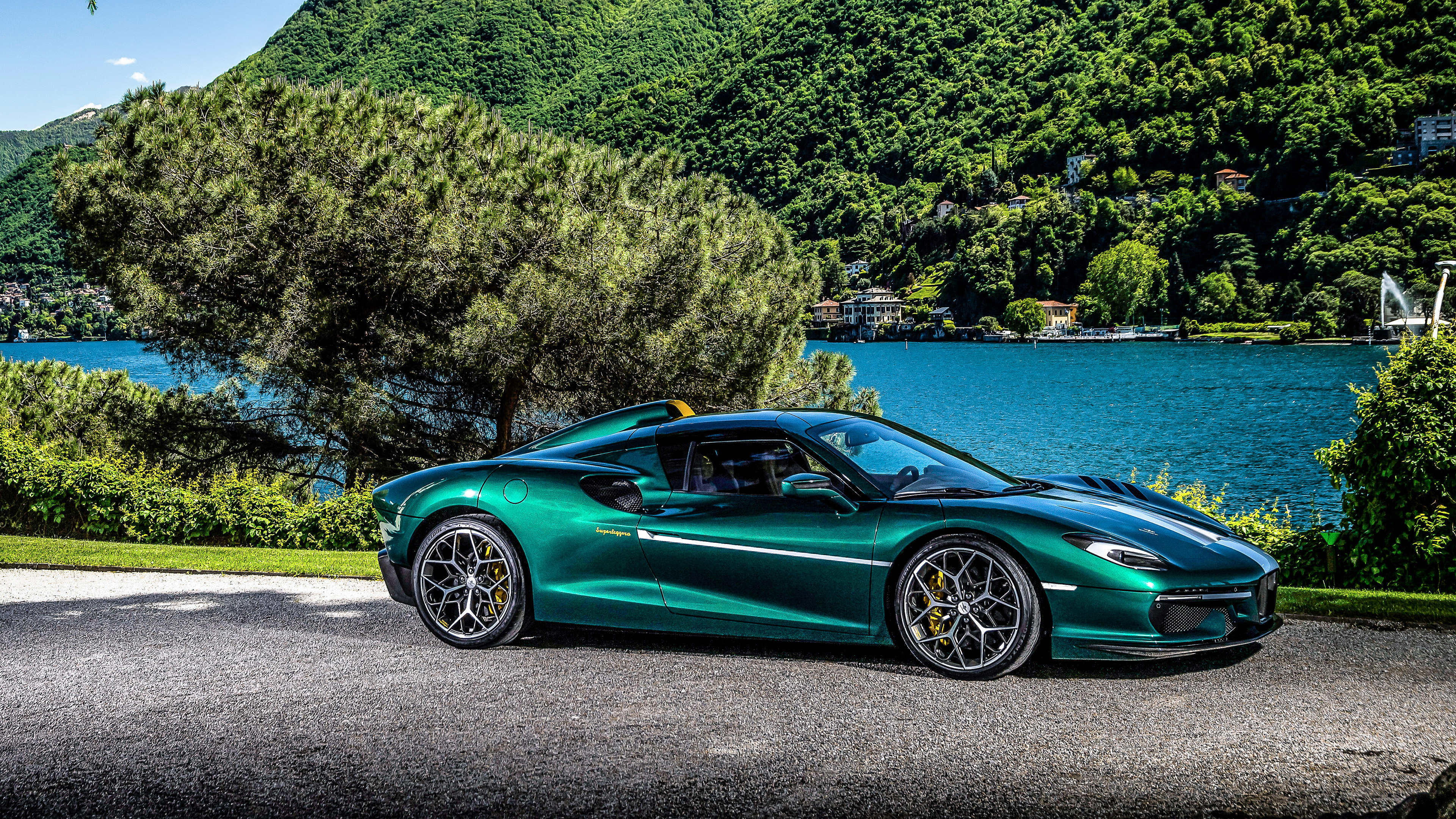 Touring Arese RH95 4K Green Supercar HD Wallpaper