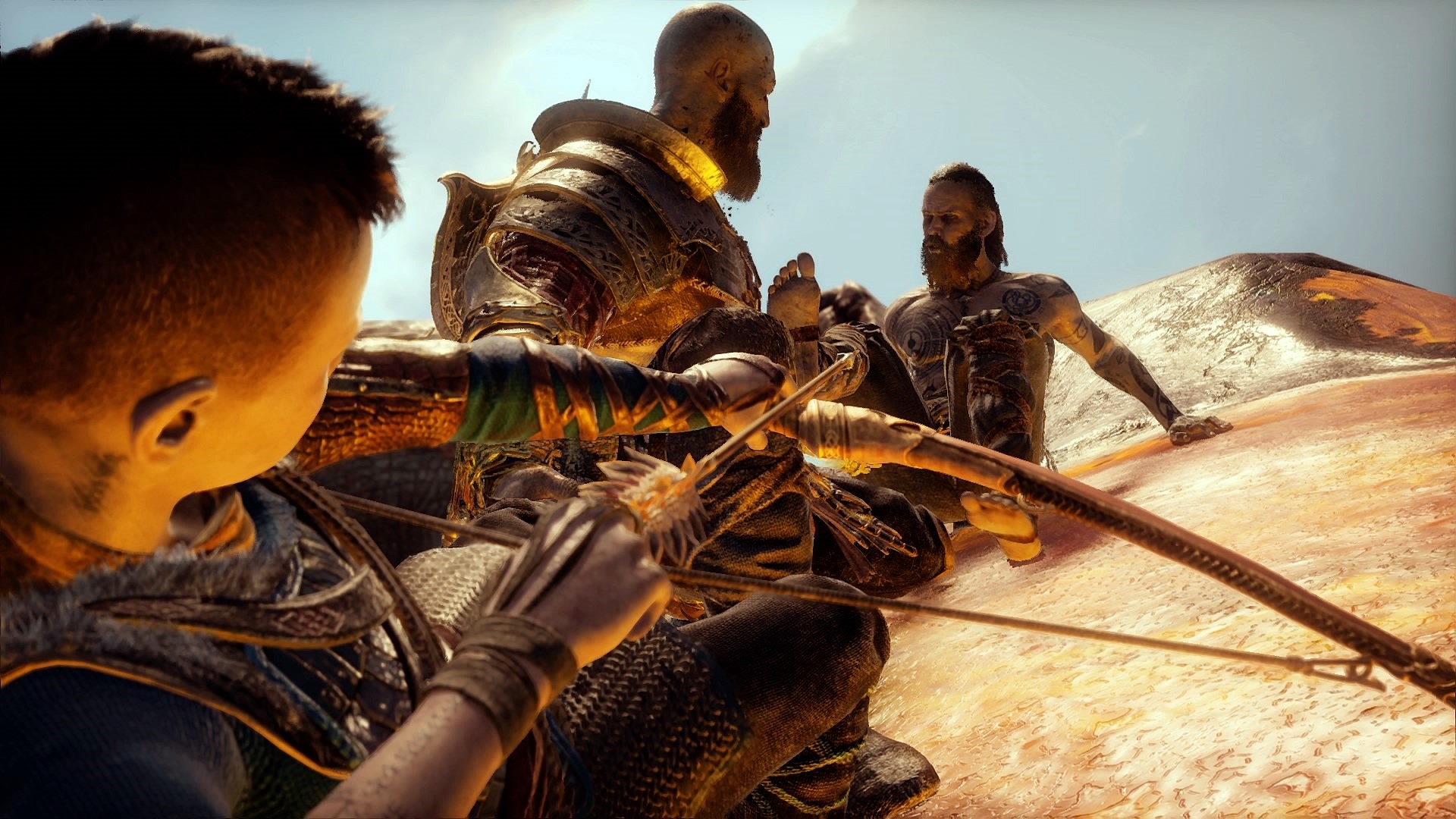 Kratos and Atreus from God of War (2018) HD Wallpaper