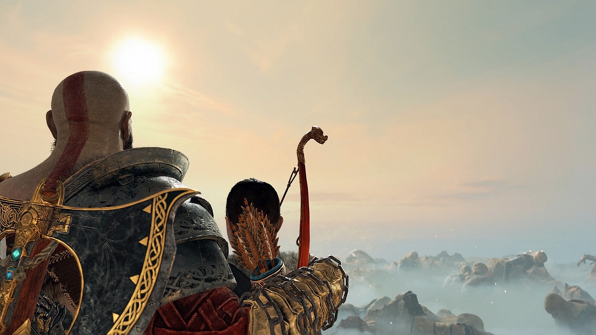 Kratos and Atreus from God of War (2018) HD Wallpaper