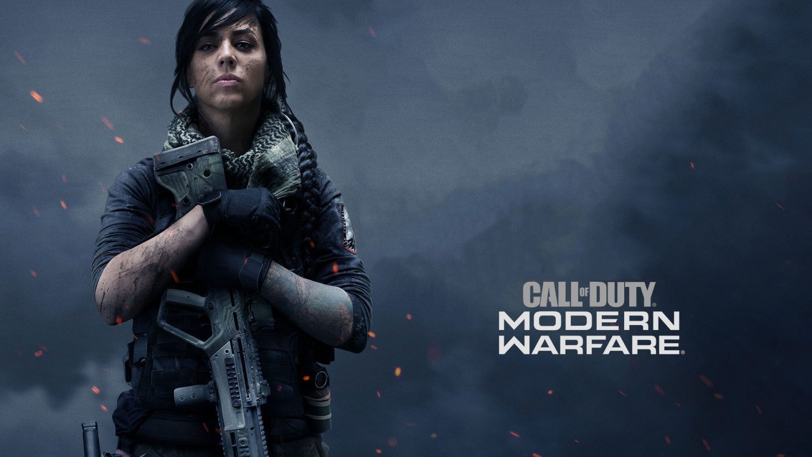 Mara from Call of Duty: Modern Warfare holding a rifle HD Wallpaper