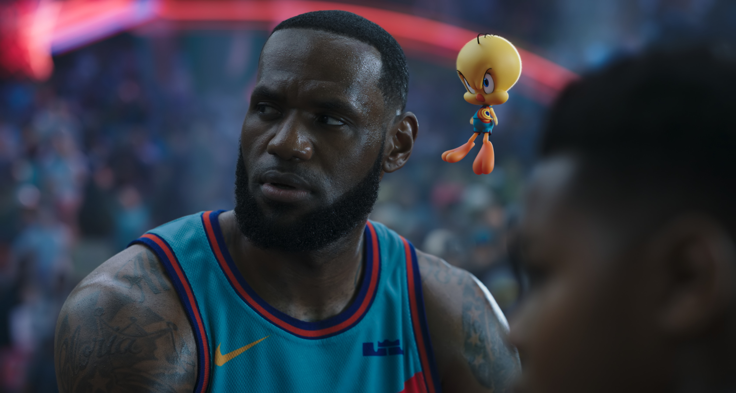 LeBron James and Tweety Bird in Space Jam 2 HD Wallpaper
