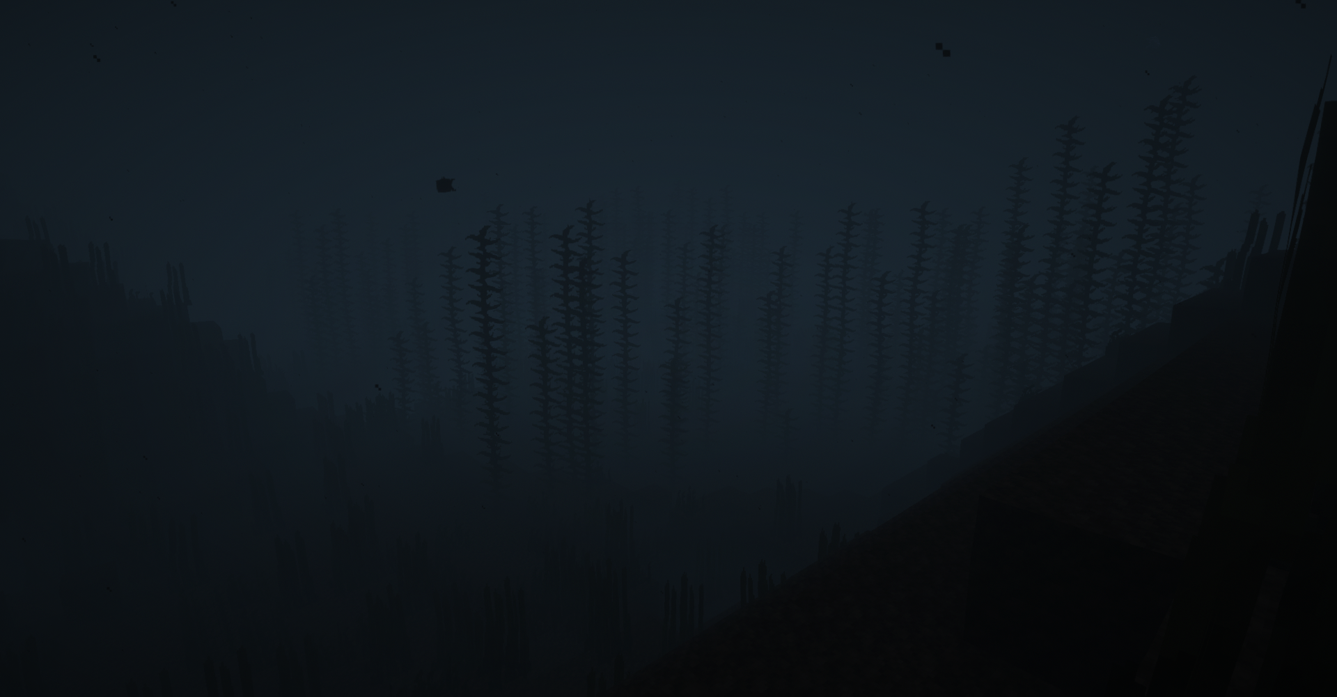 Underwater scene in Minecraft HD Wallpaper