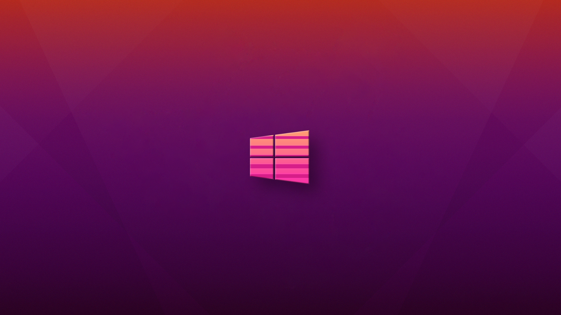Windows 10 logo on a gradient background HD Wallpaper