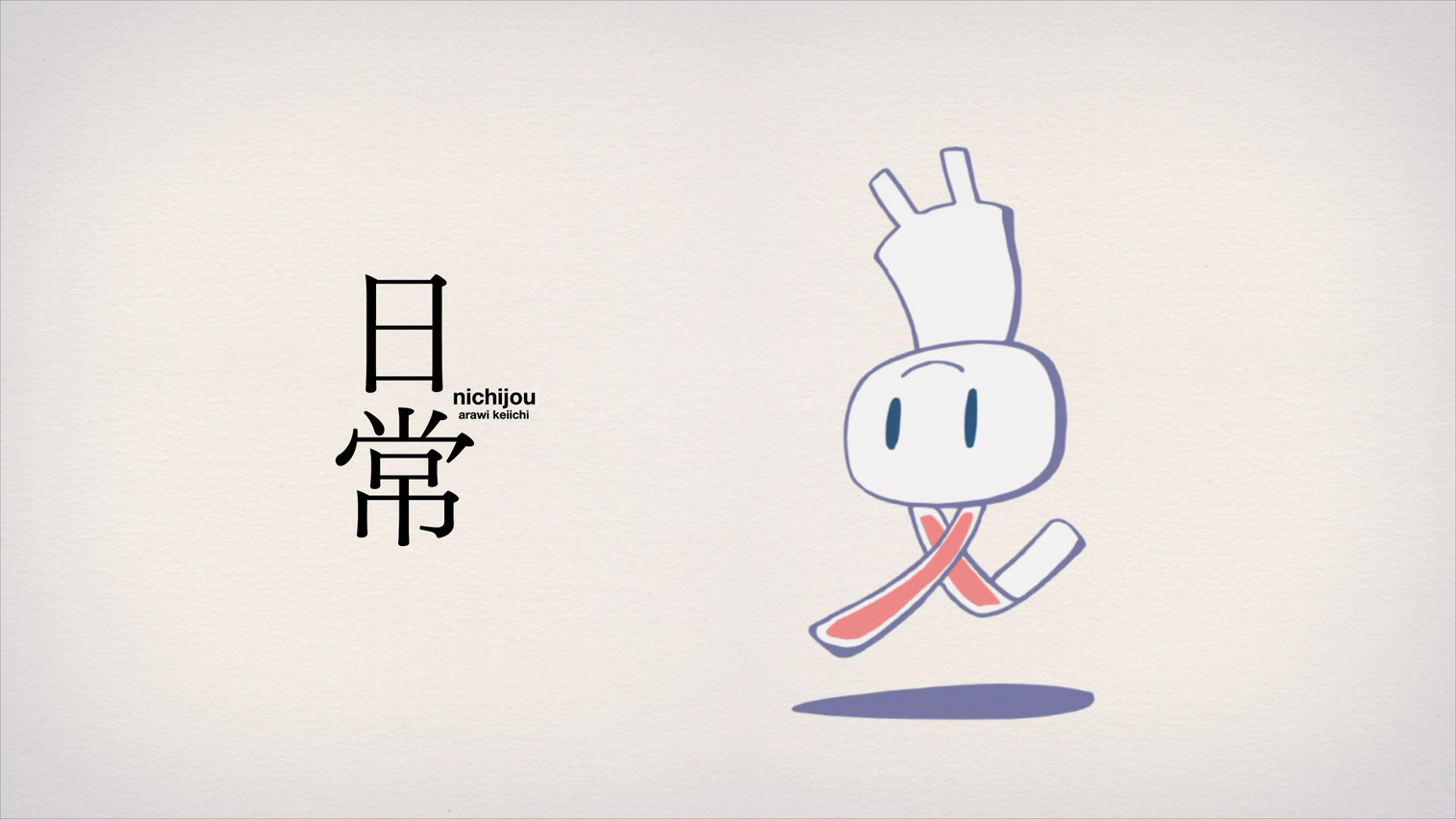 Nichijou anime title card with character HD Wallpaper