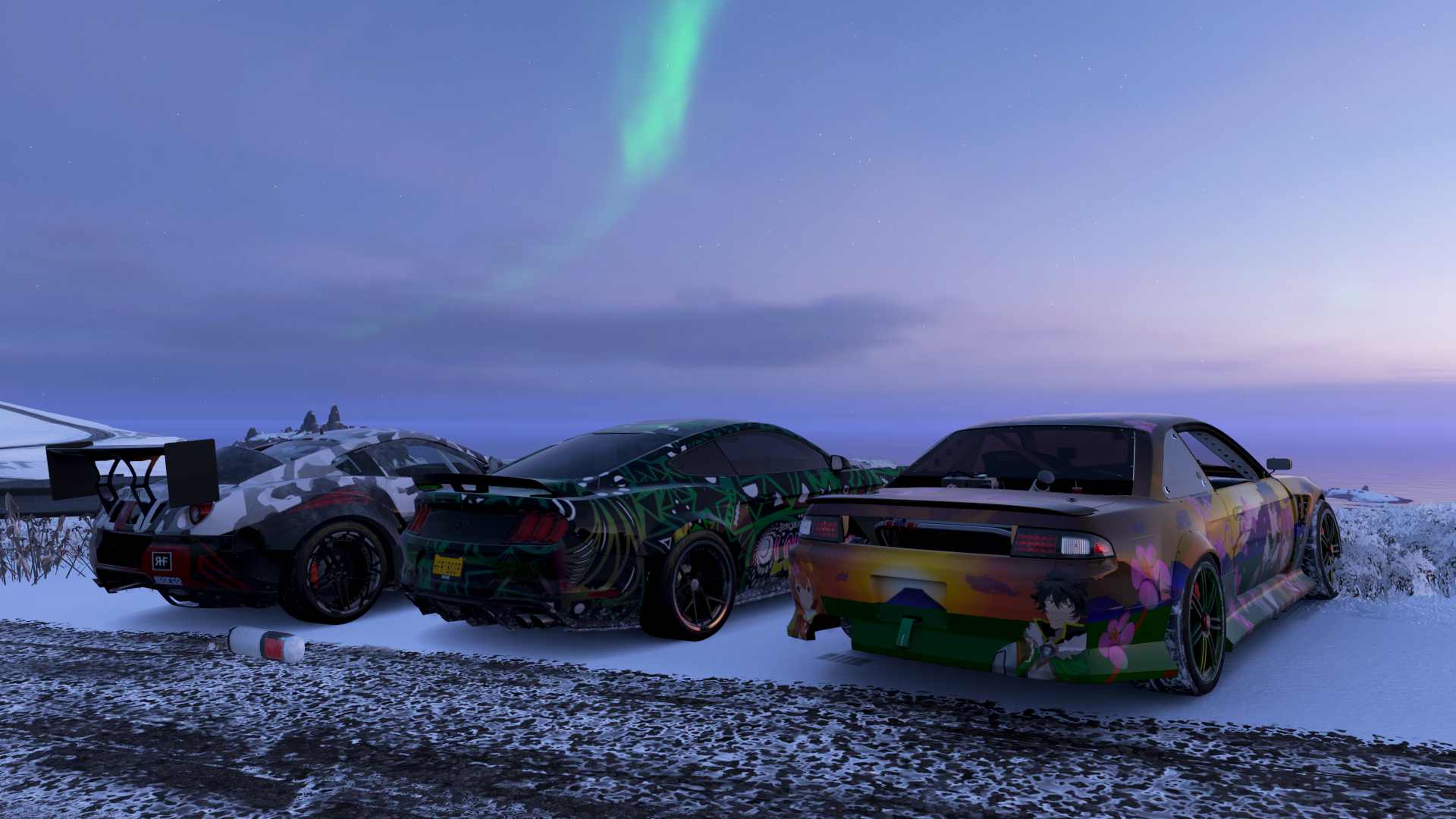 Nissan 240SX with Shield Hero livery in Forza Horizon 4 HD Wallpaper