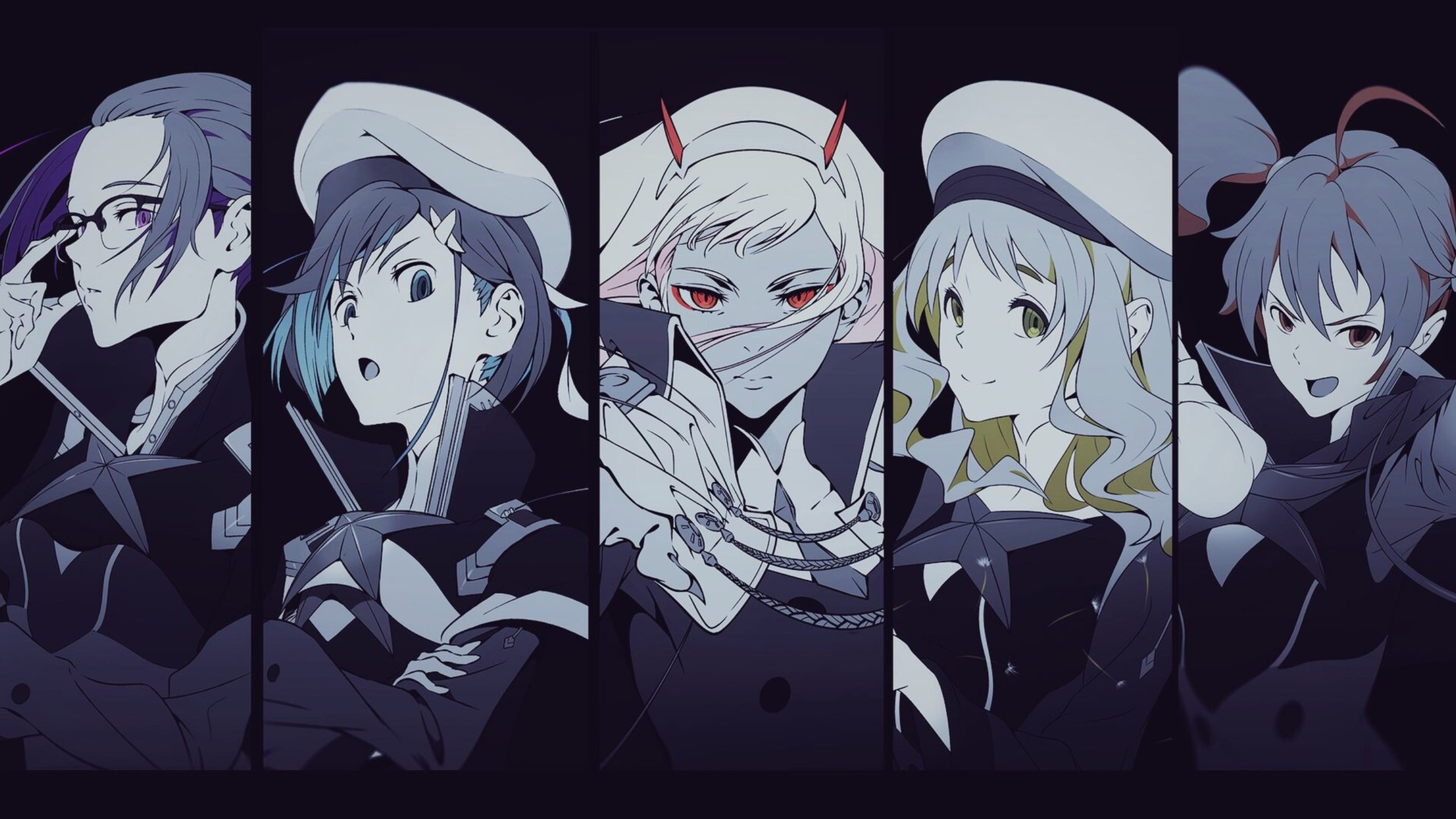 Darling in the FranXX characters in uniform HD Wallpaper