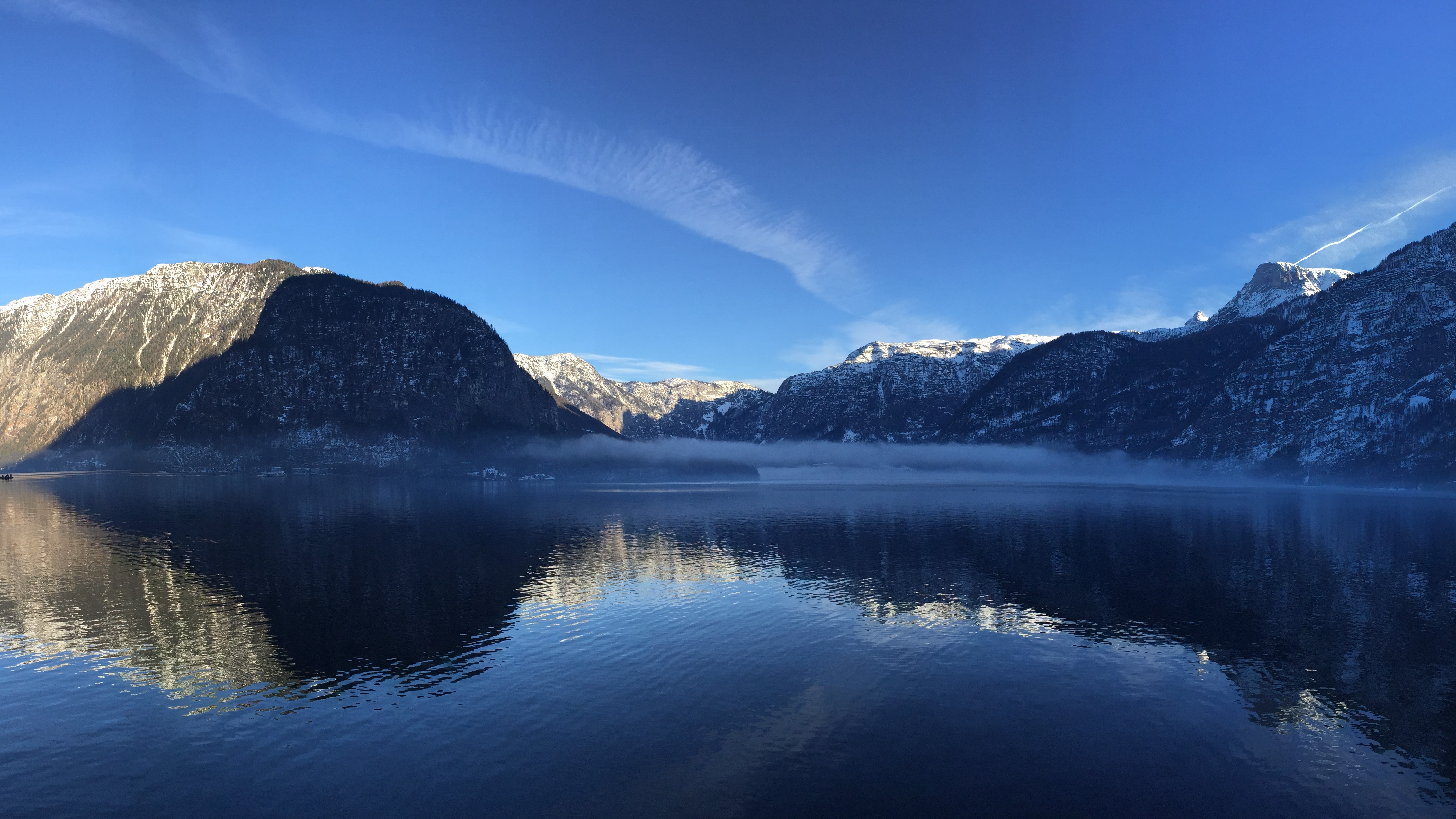 4K Lake and Snowy Mountains Landscape HD Wallpaper