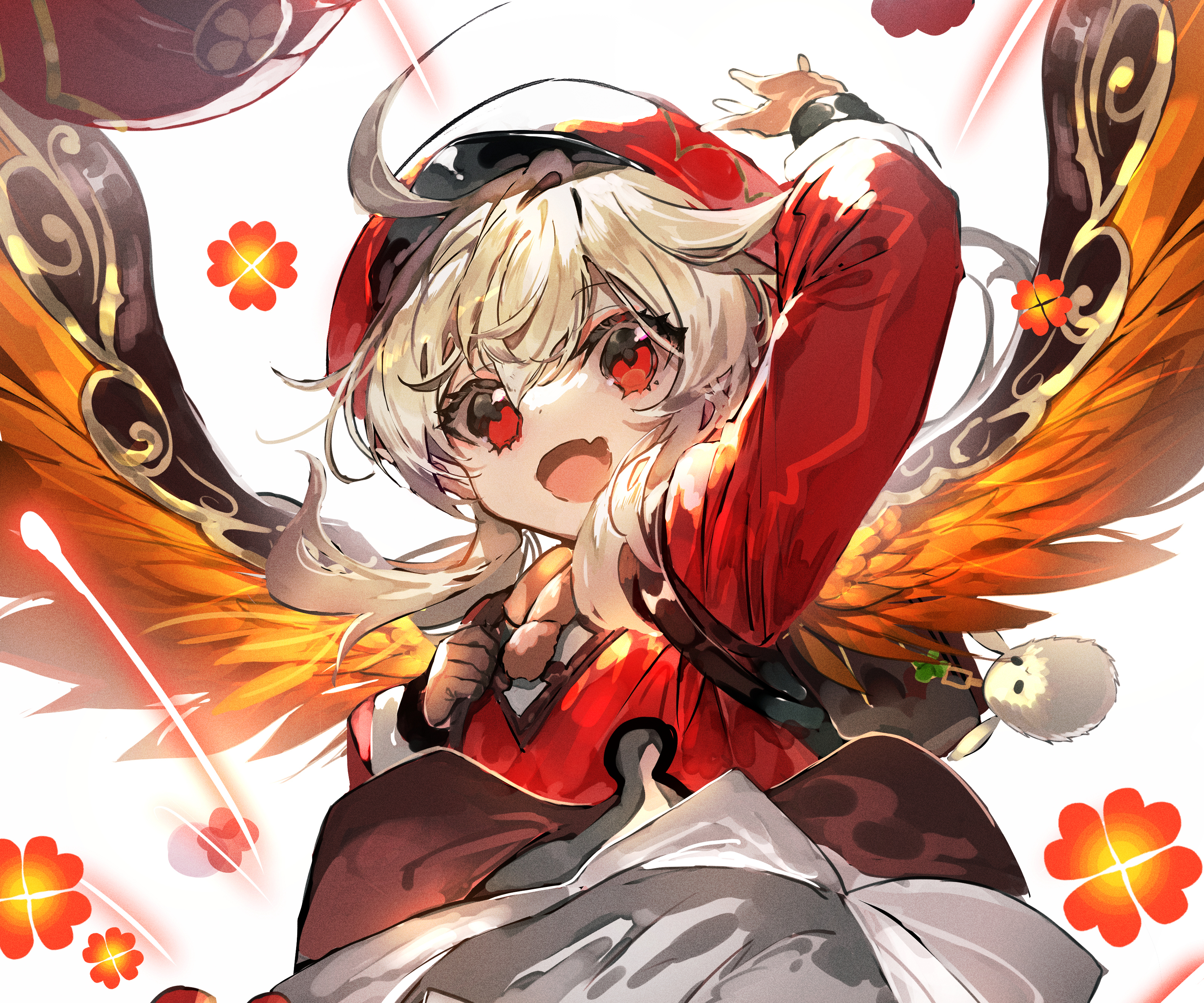 Klee from Genshin Impact with wings HD Wallpaper