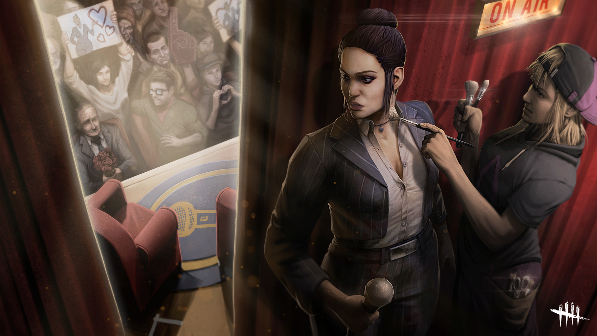 Dead by Daylight character makeup backstage HD Wallpaper