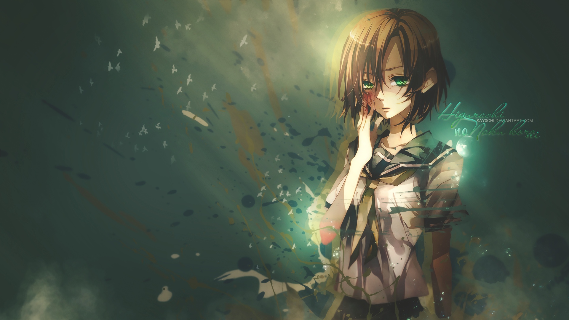 Girl from Higurashi No Naku Koro Ni HD Wallpaper