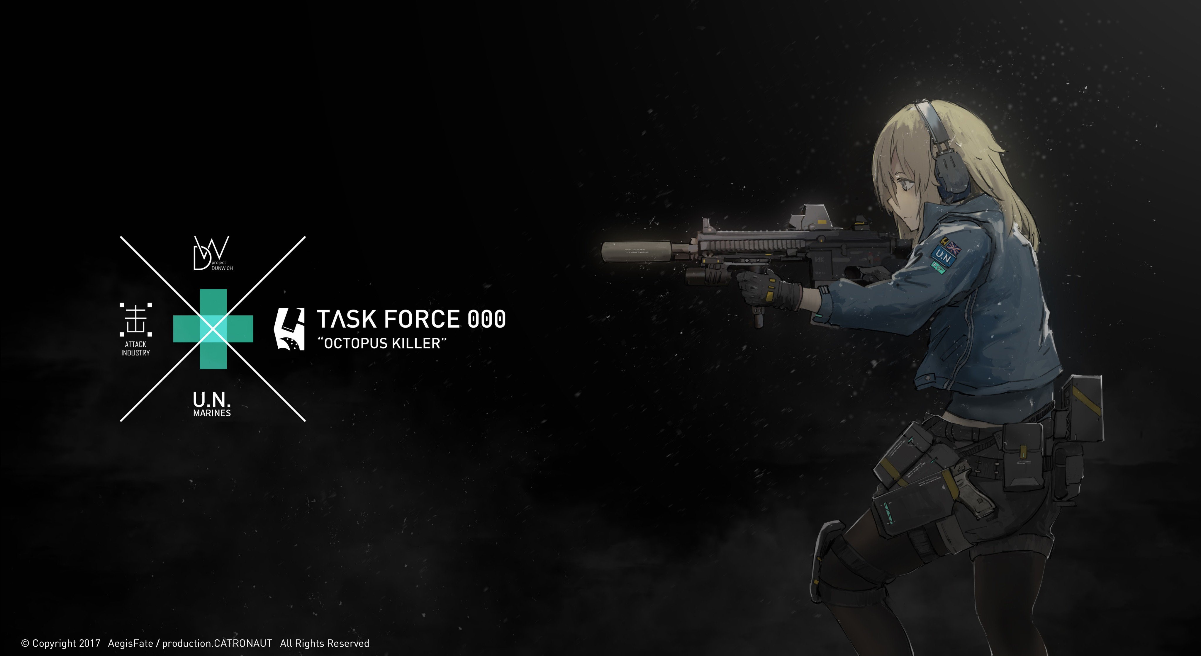 Girl from Task Force 000 "Octopus Killer" HD Wallpaper