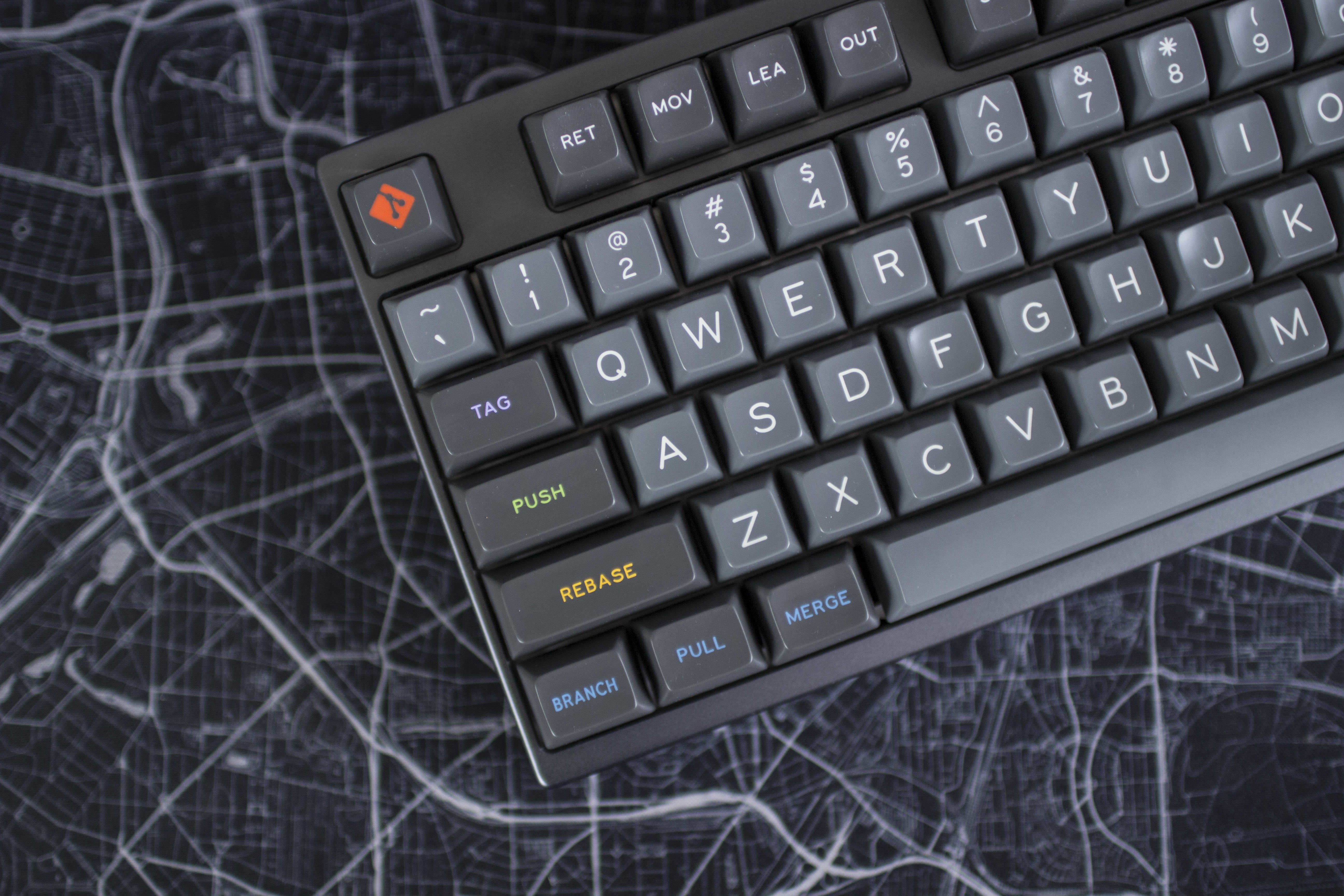 Mechanical keyboard with custom keycaps HD Wallpaper