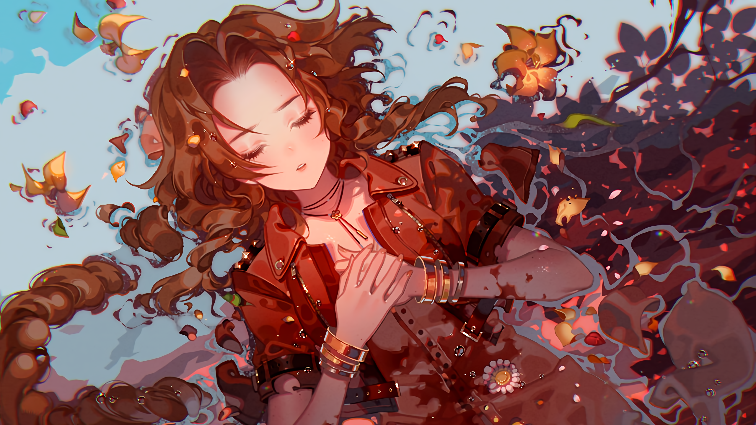 Aerith Gainsborough from Final Fantasy VII HD Wallpaper