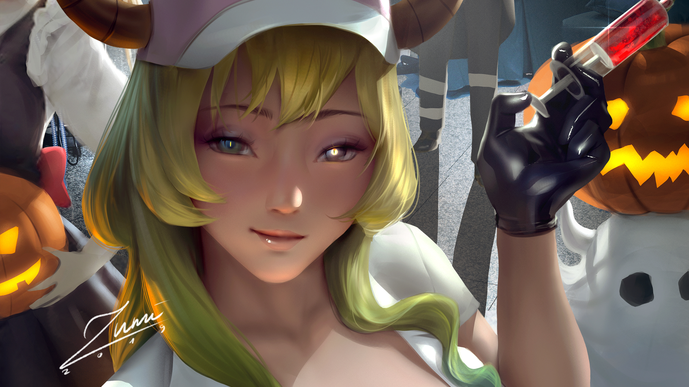 Lucoa from Kobayashi-san Chi no Maid Dragon Halloween HD Wallpaper