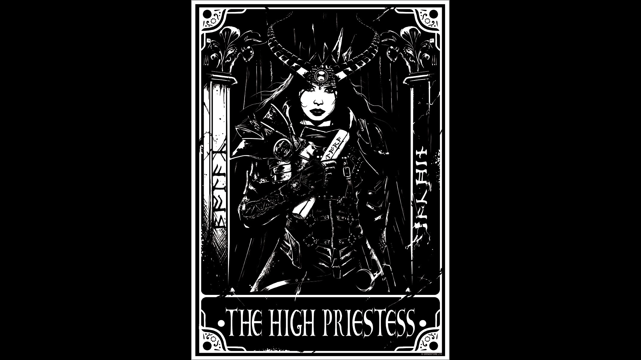 The High Priestess Tarot Card HD Wallpaper