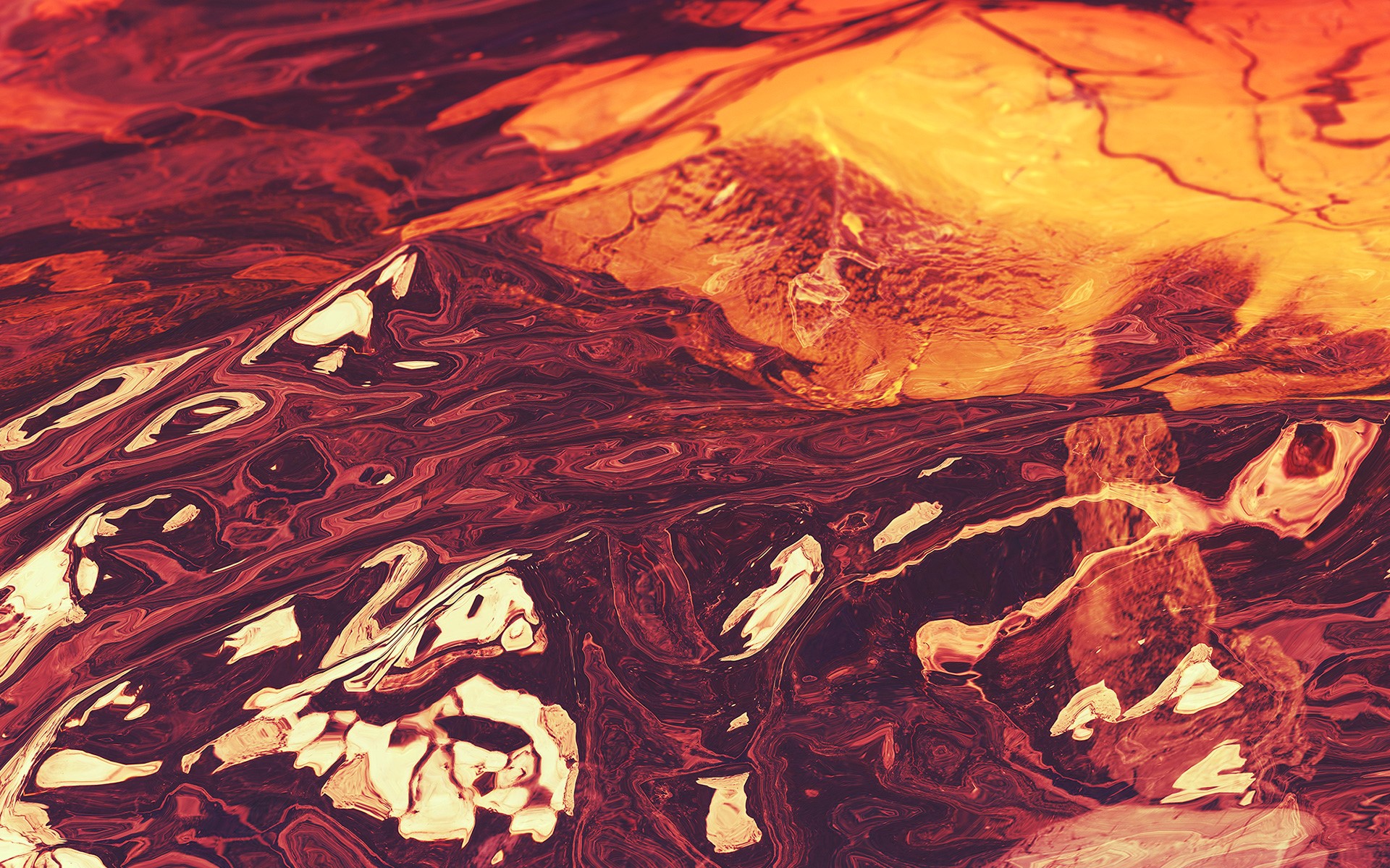Abstract orange and brown swirling patterns HD Wallpaper
