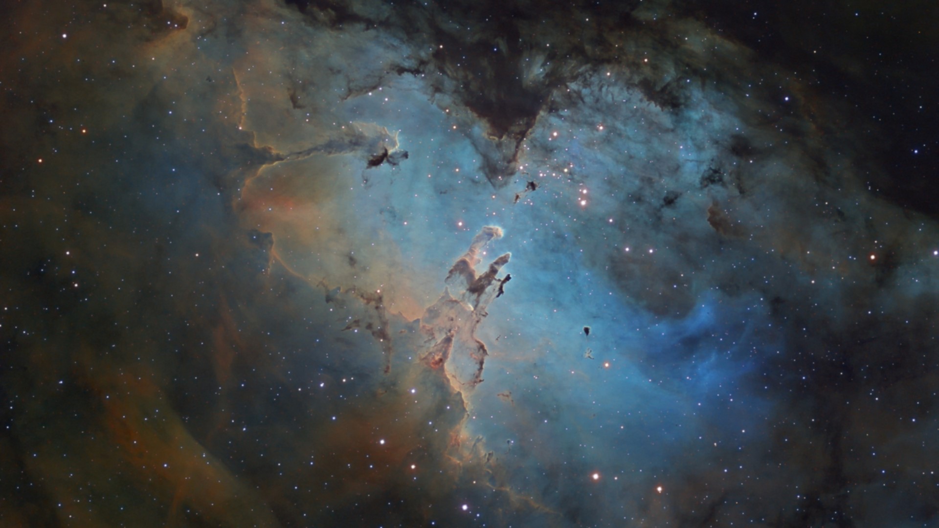 Pillars of Creation Nebula in Space HD Wallpaper