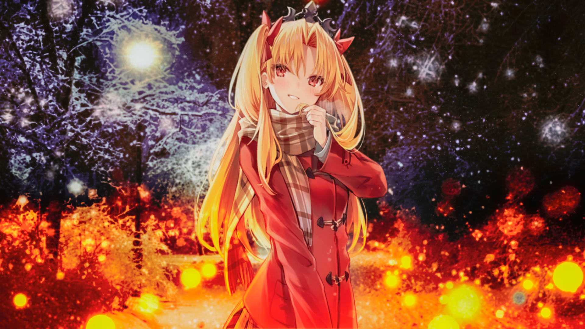 Ereshkigal from Fate/Grand Order in Winter HD Wallpaper