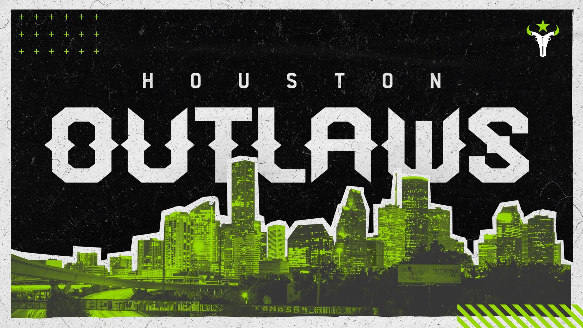 Houston Outlaws City Skyline HD Wallpaper