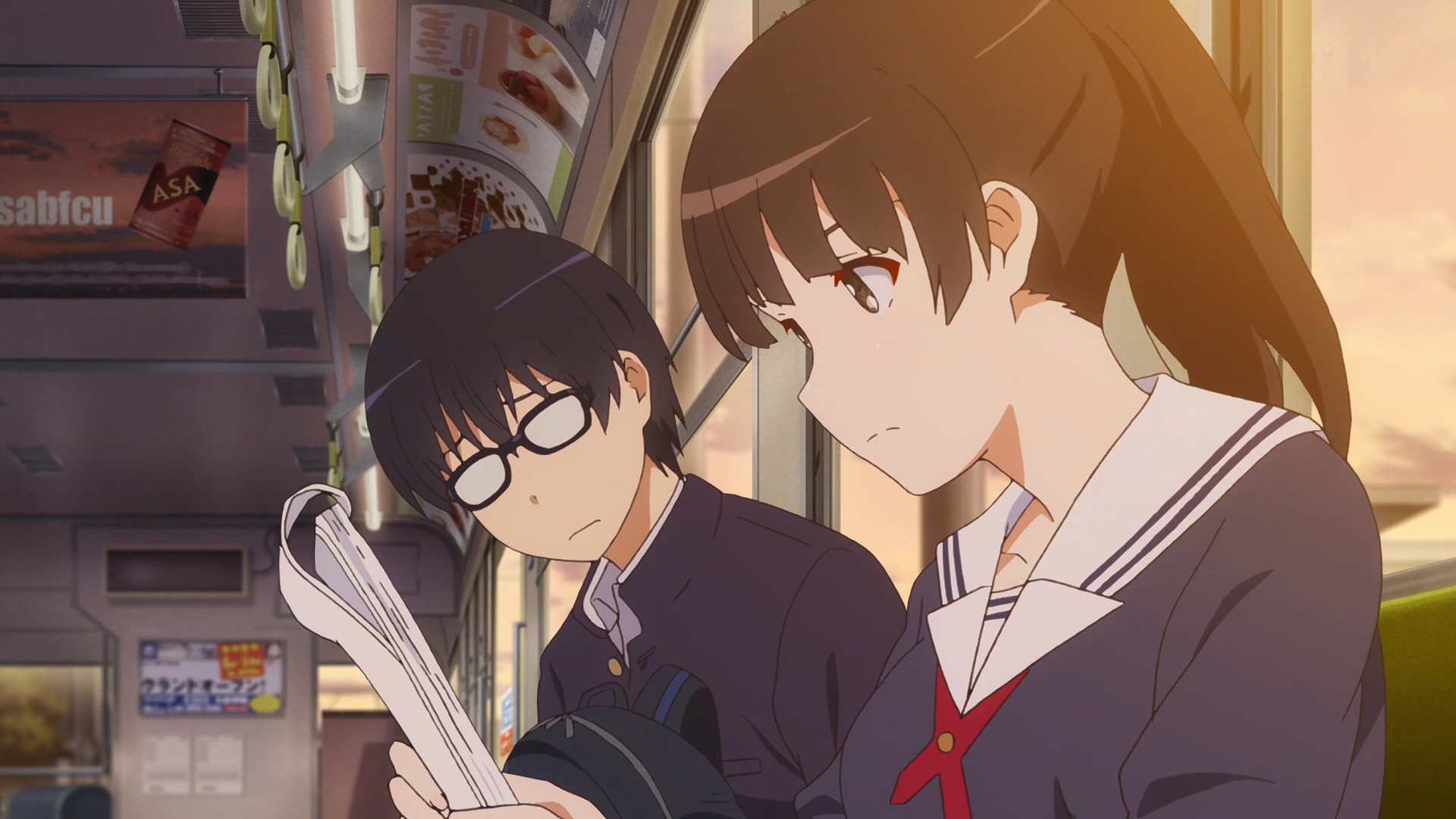 Saenai Heroine no Sodatekata: Megumi Kato on a Train HD Wallpaper