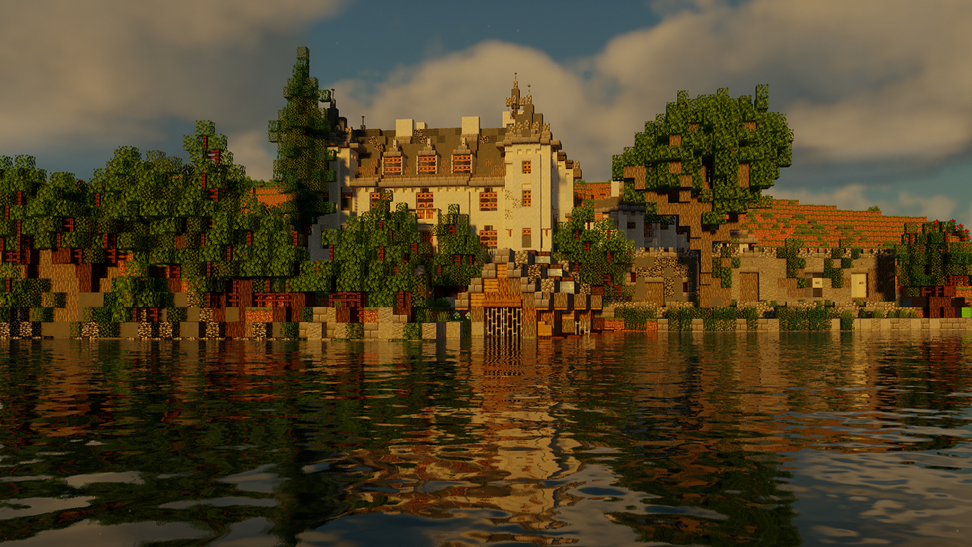 Schloss Grub manor in Hallstatt HD Wallpaper