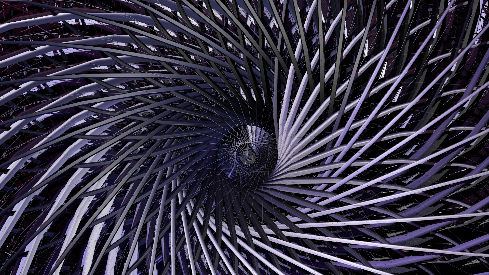 Abstract Swirling Geometric Shapes HD Wallpaper
