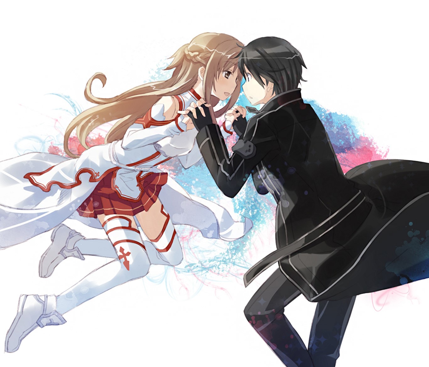 Kirito and Asuna from Sword Art Online HD Wallpaper