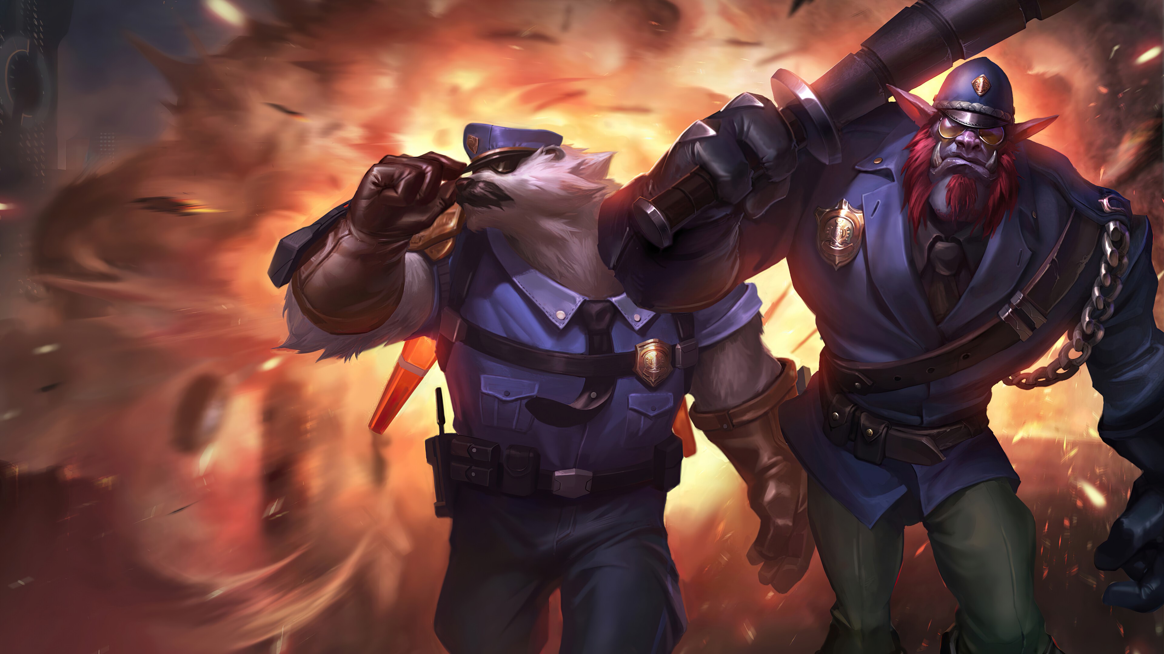 4K Trundle and Volibear from League of Legends HD Wallpaper