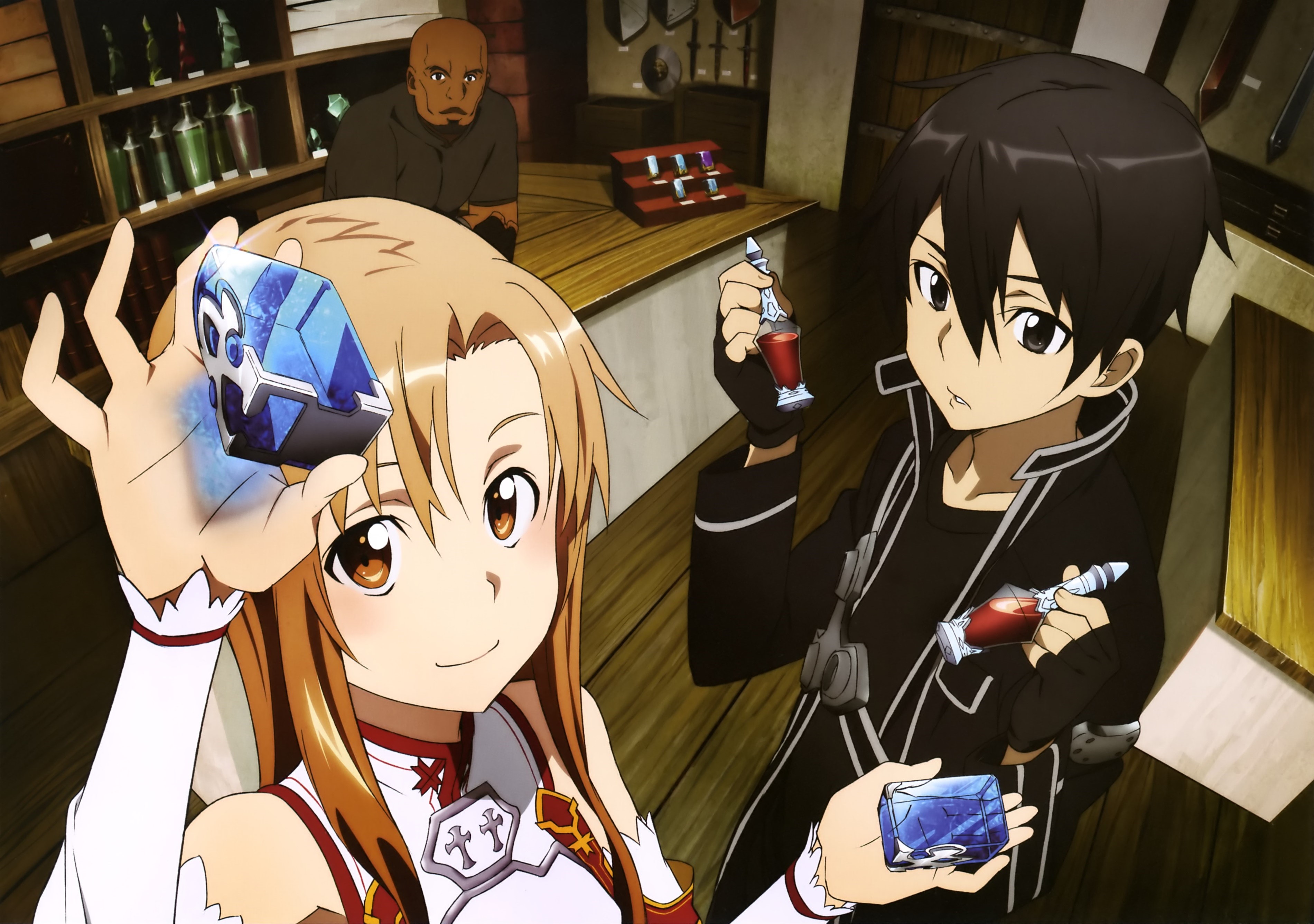 Kirigaya Kazuto and Yuuki Asuna from Sword Art Online HD Wallpaper