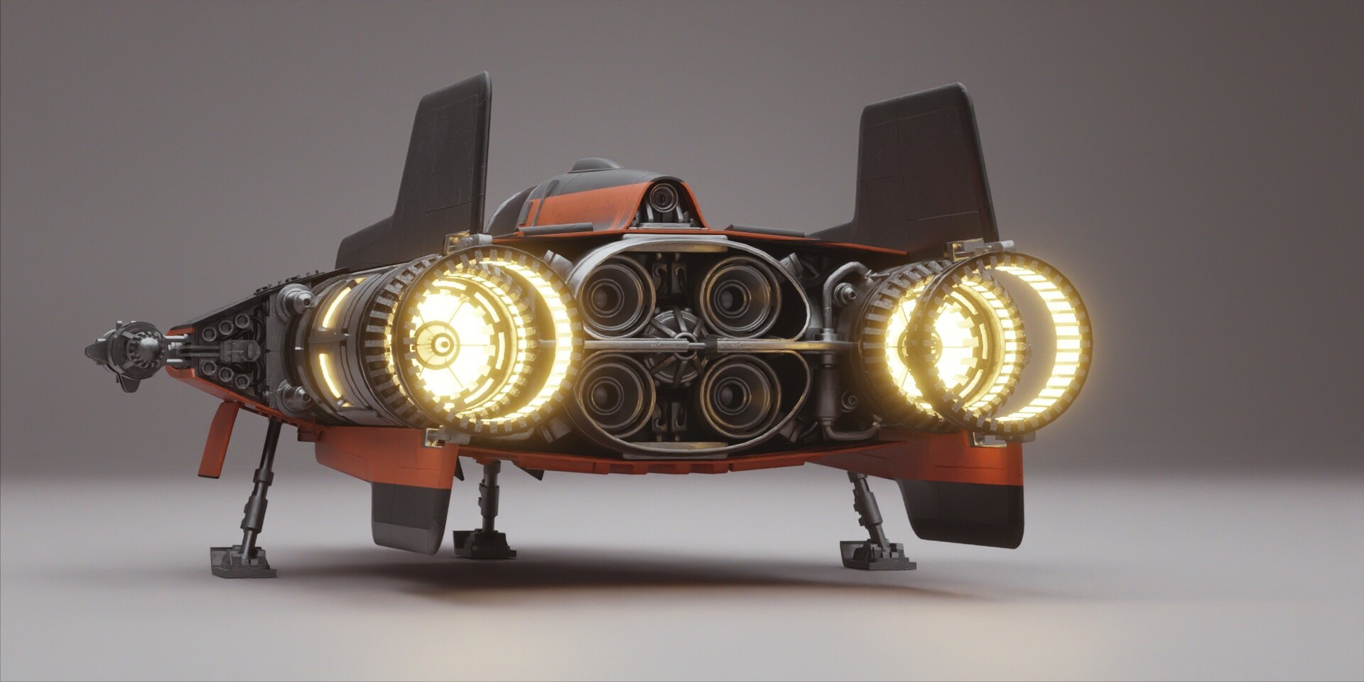 Star Wars A-Wing spaceship render HD Wallpaper