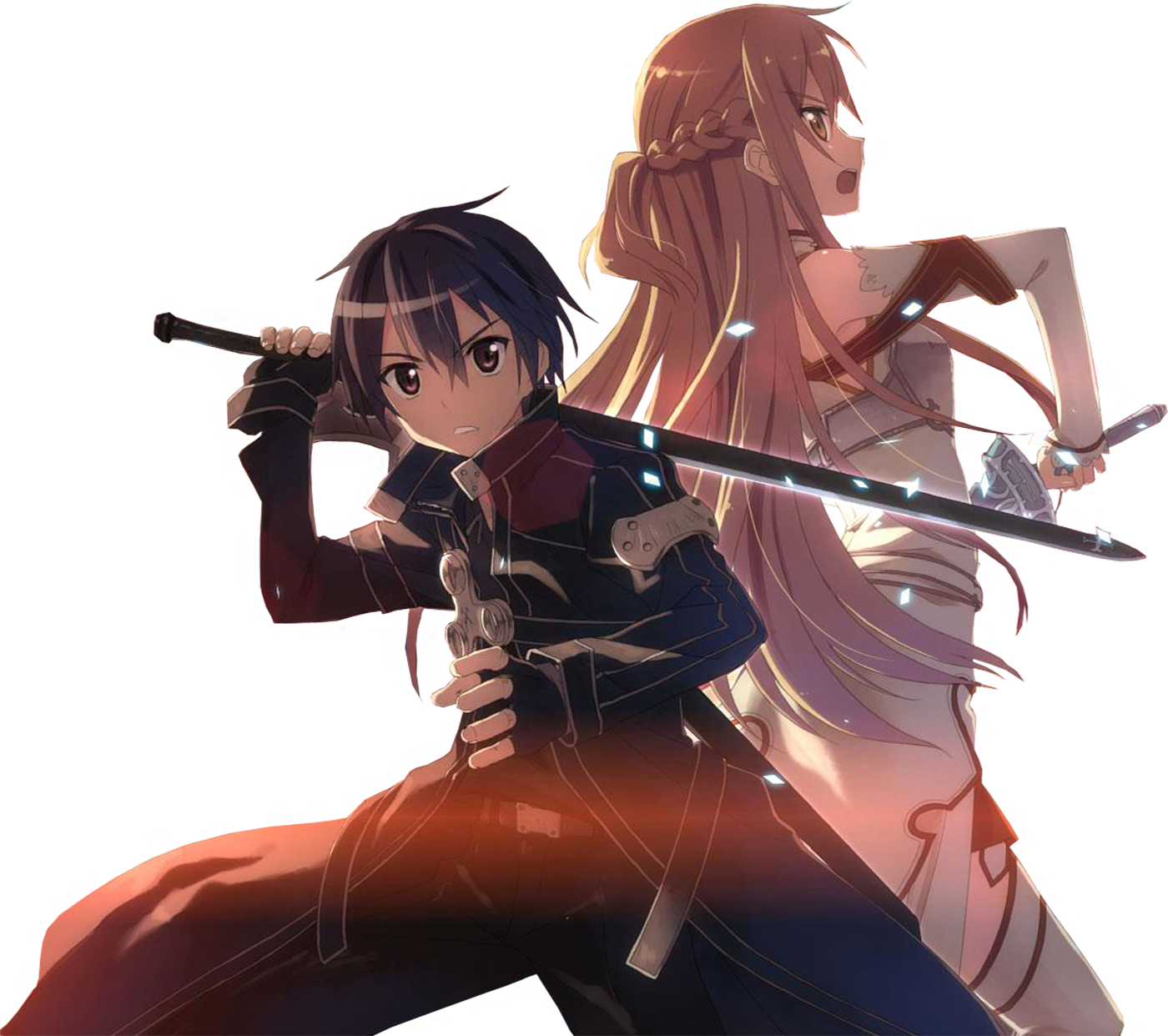 Kirito and Asuna from Sword Art Online HD Wallpaper