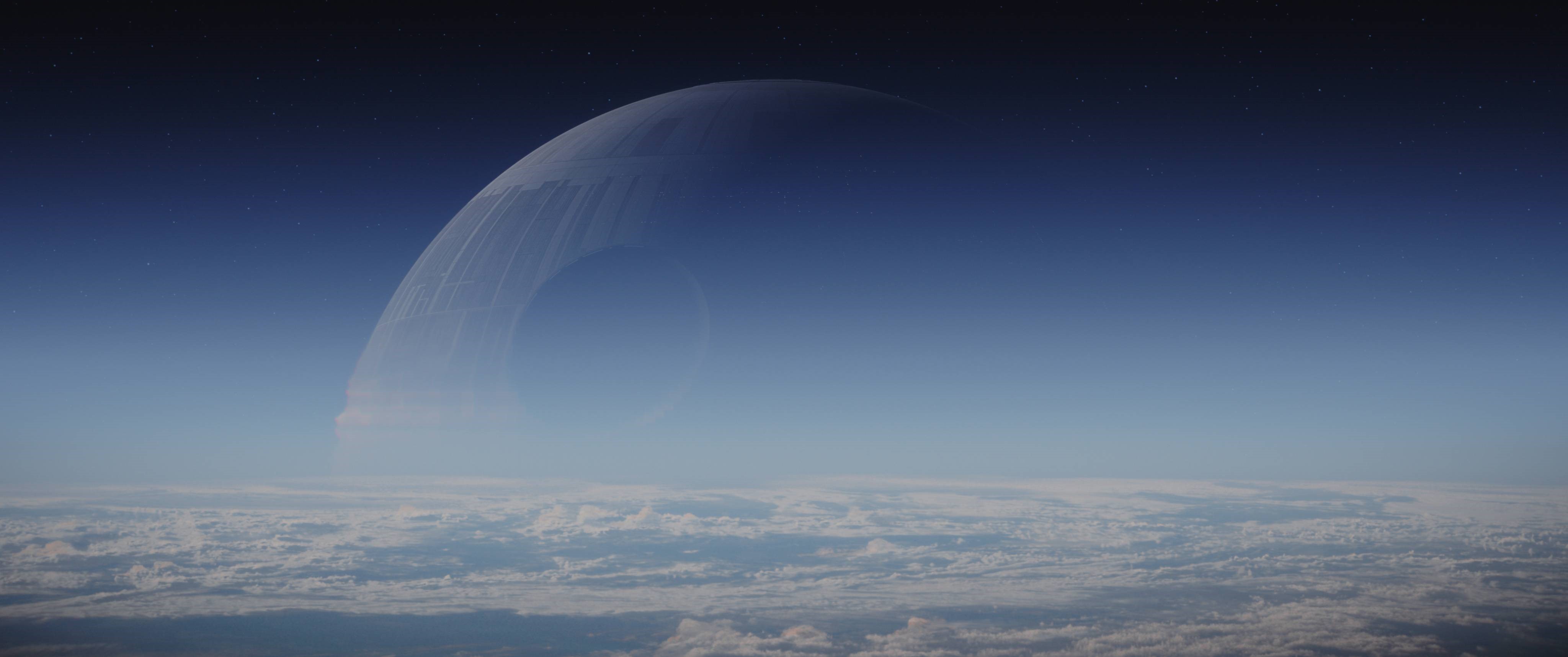 Death Star from Rogue One: A Star Wars Story HD Wallpaper