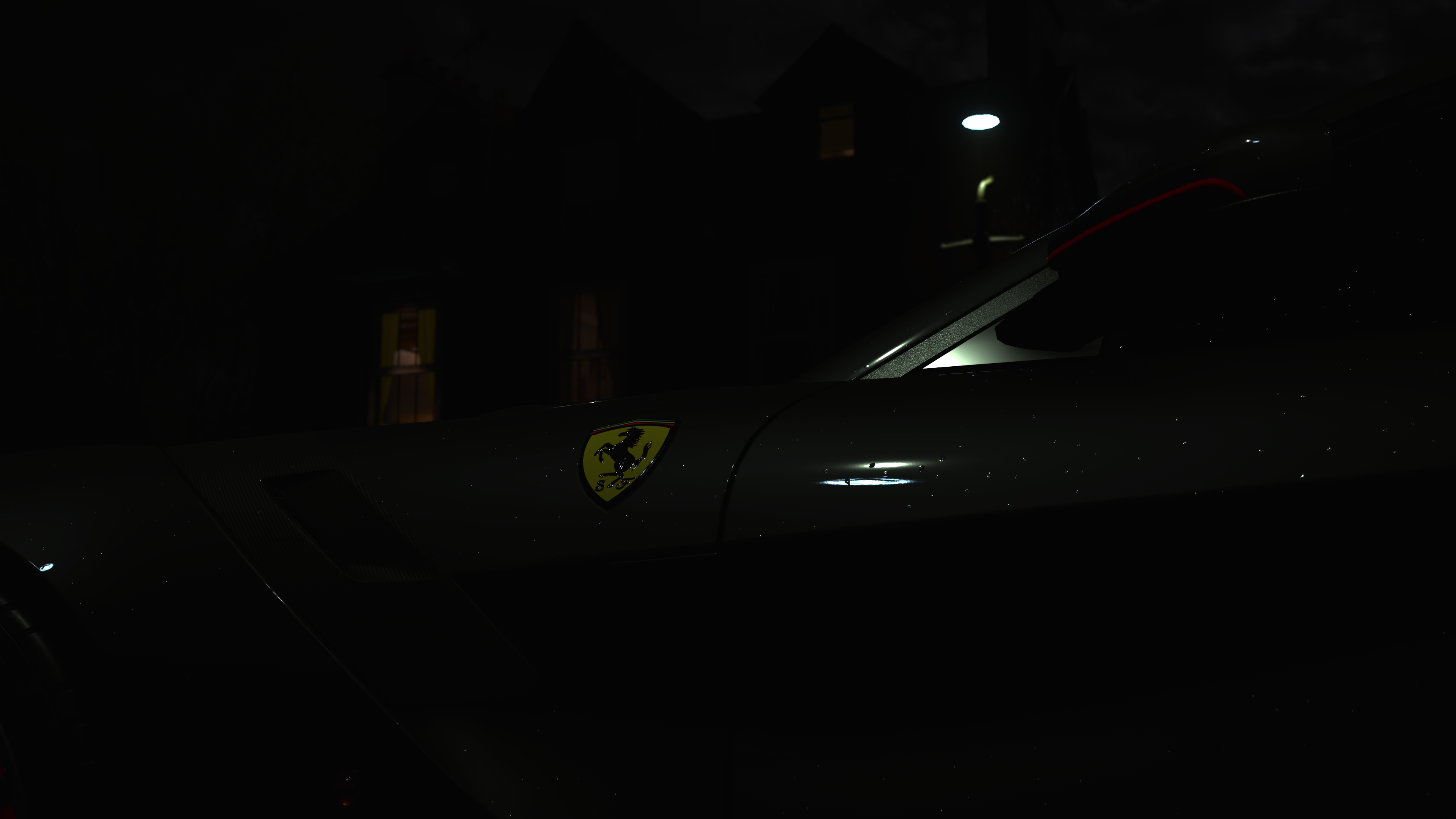 Ferrari car emblem in Forza Horizon 4 HD Wallpaper