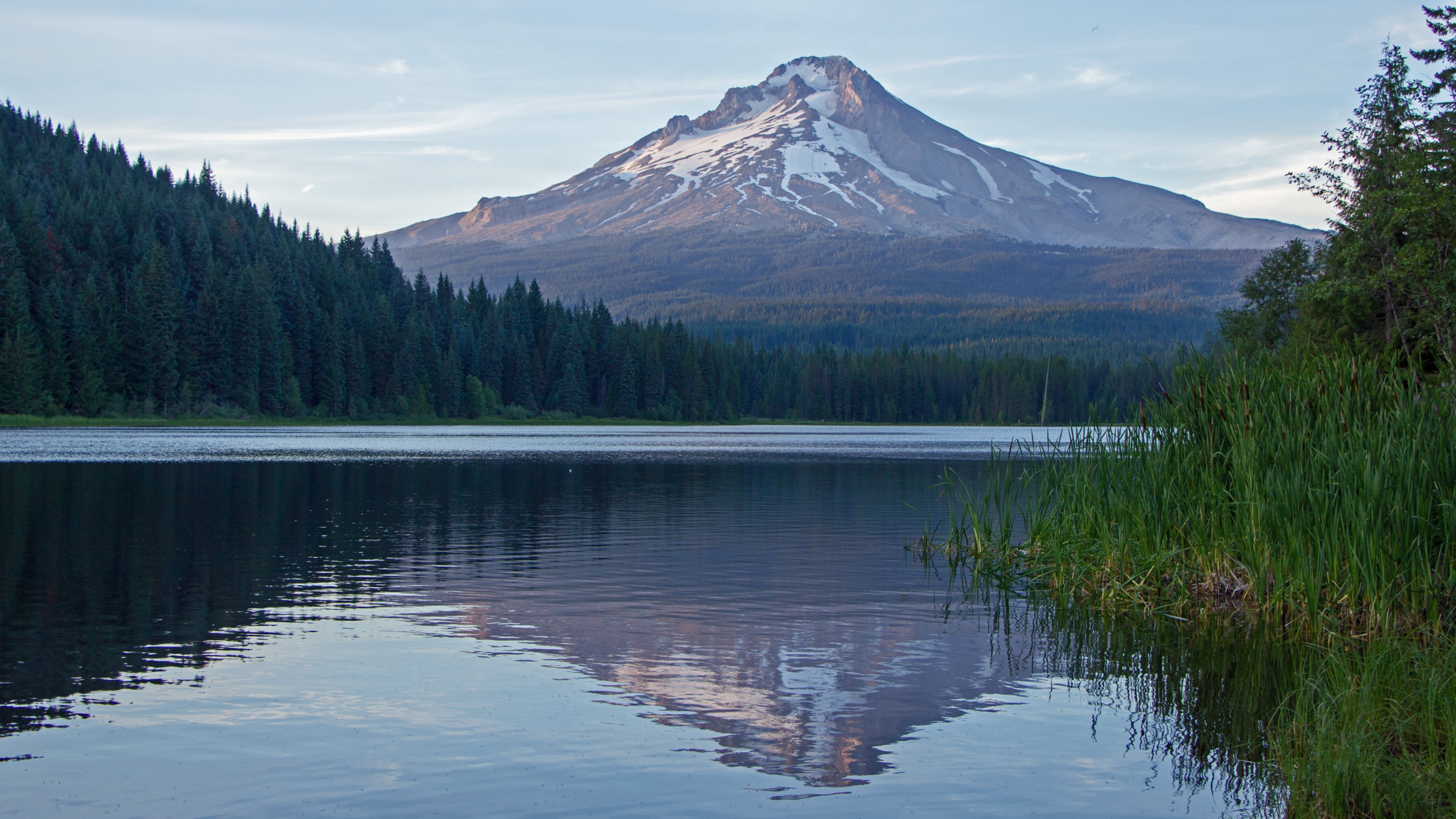 4K Lake and Mount Hood Landscape in Oregon HD Wallpaper