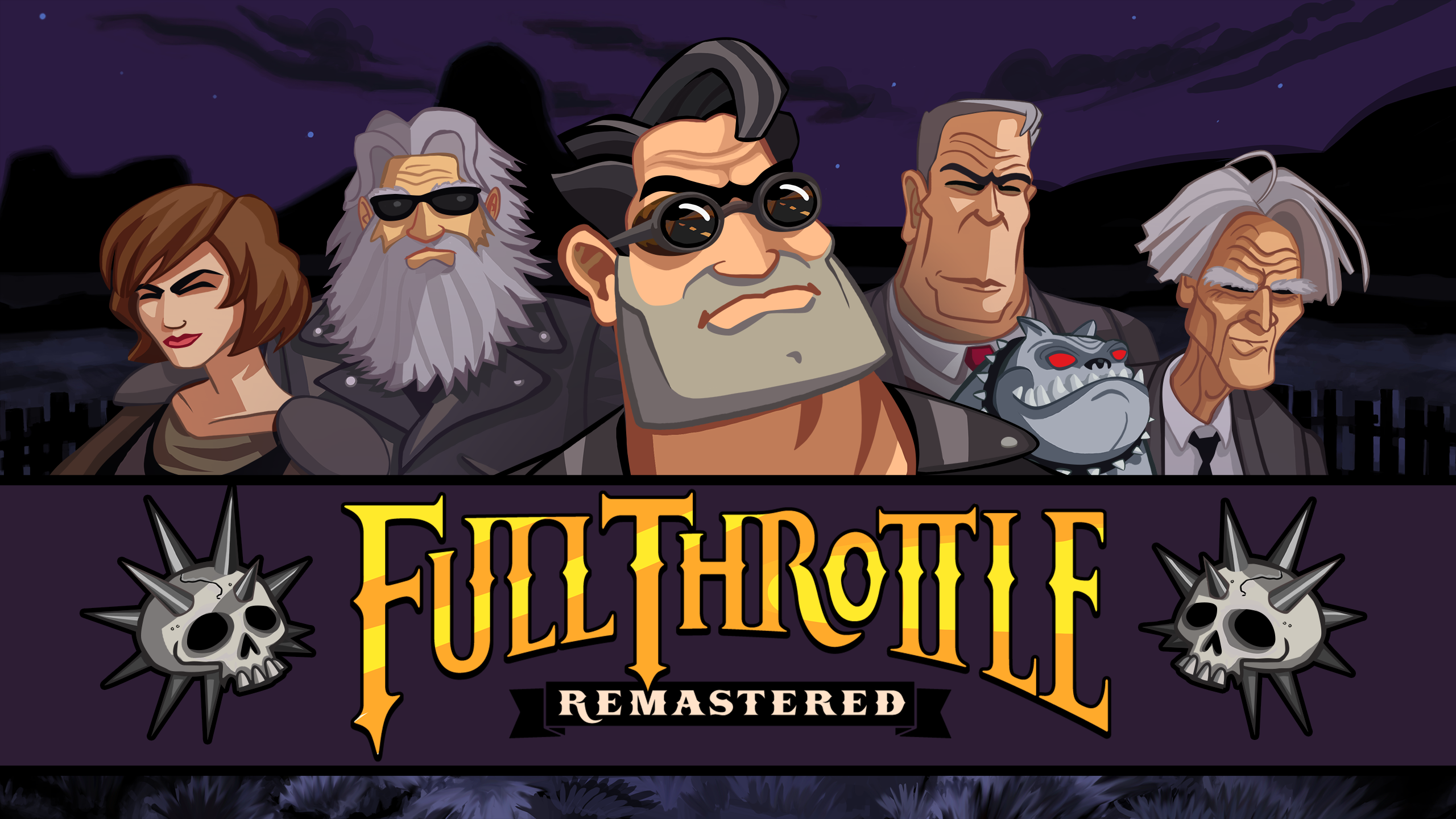 Full Throttle Remastered characters with Ben Throttle and Maureen Corley HD Wallpaper